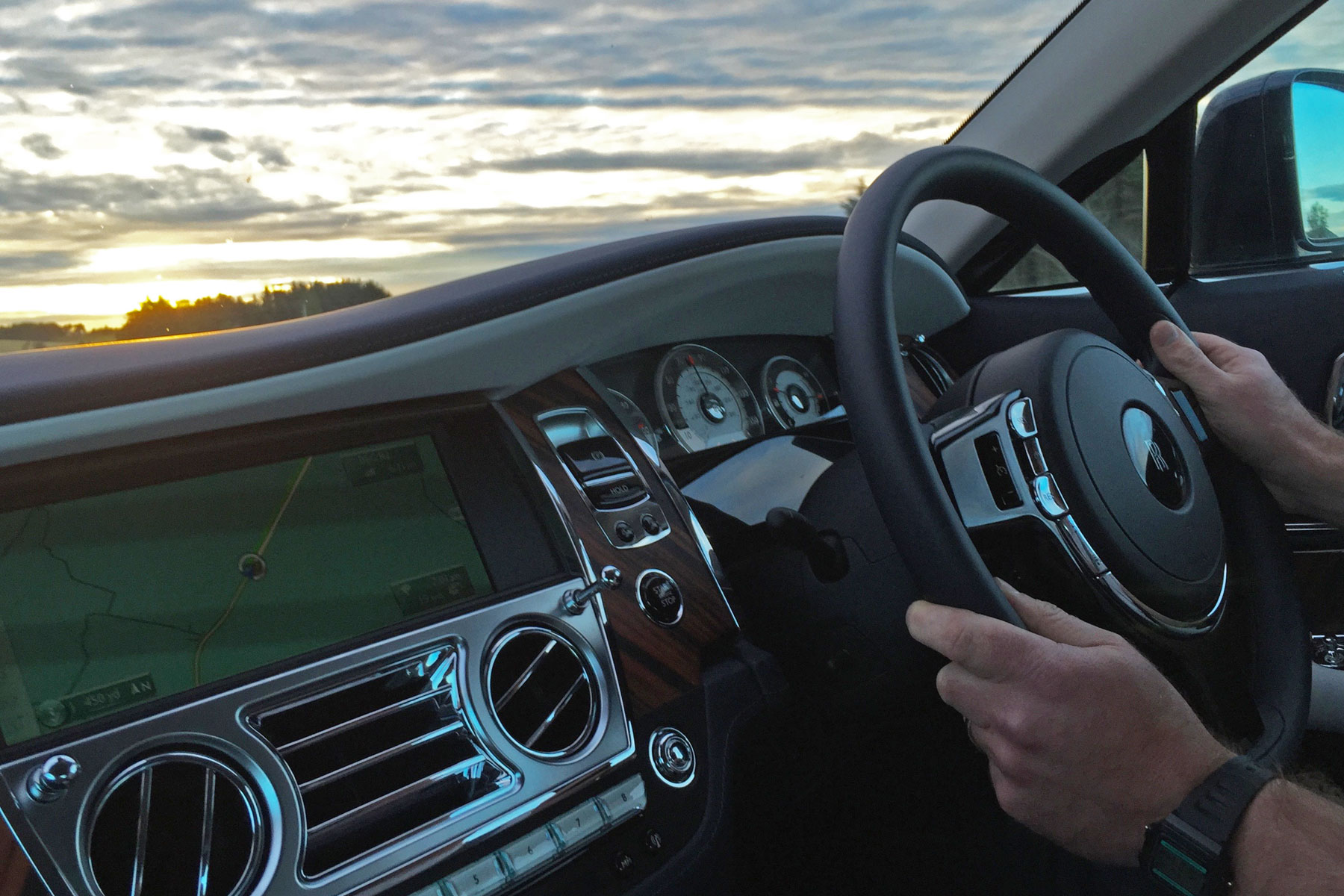 Rolls-Royce Wraith on the road