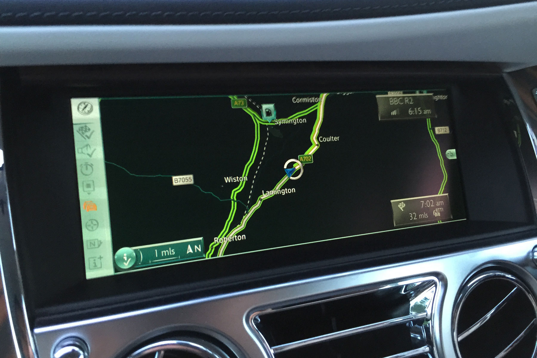 Rolls-Royce Wraith sat nav