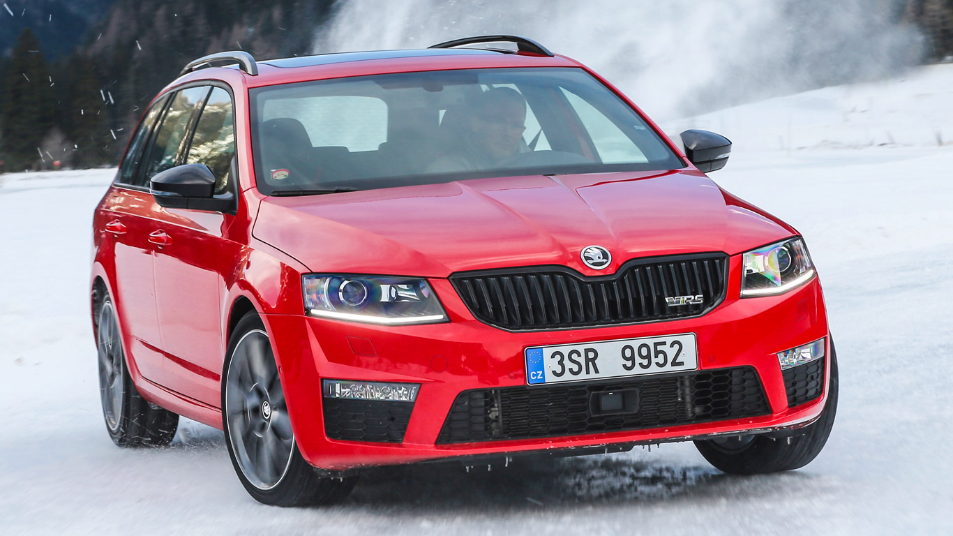 Skoda Octavia 4x4 vRS: Two-Minute Road Test winter special