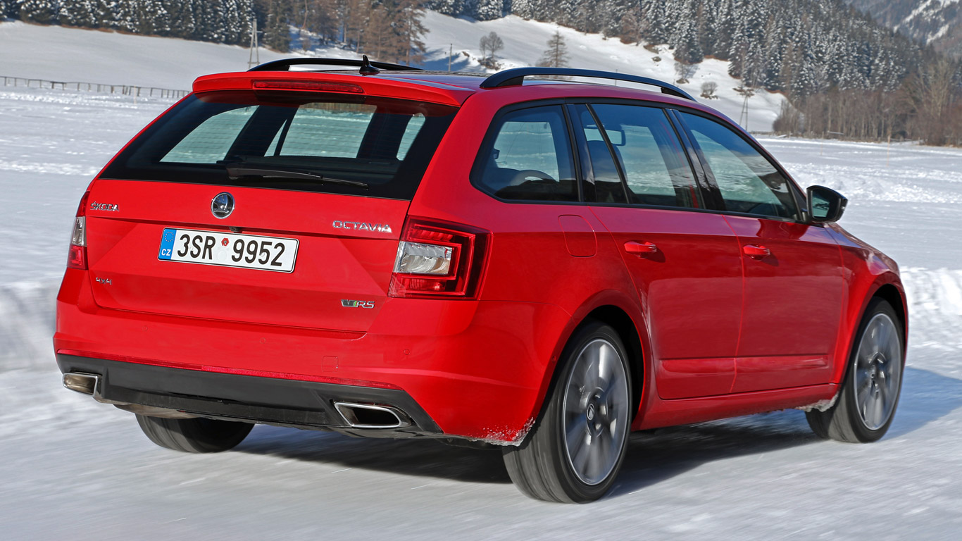 Skoda Octavia 4x4 vRS: Two-Minute Road Test winter special