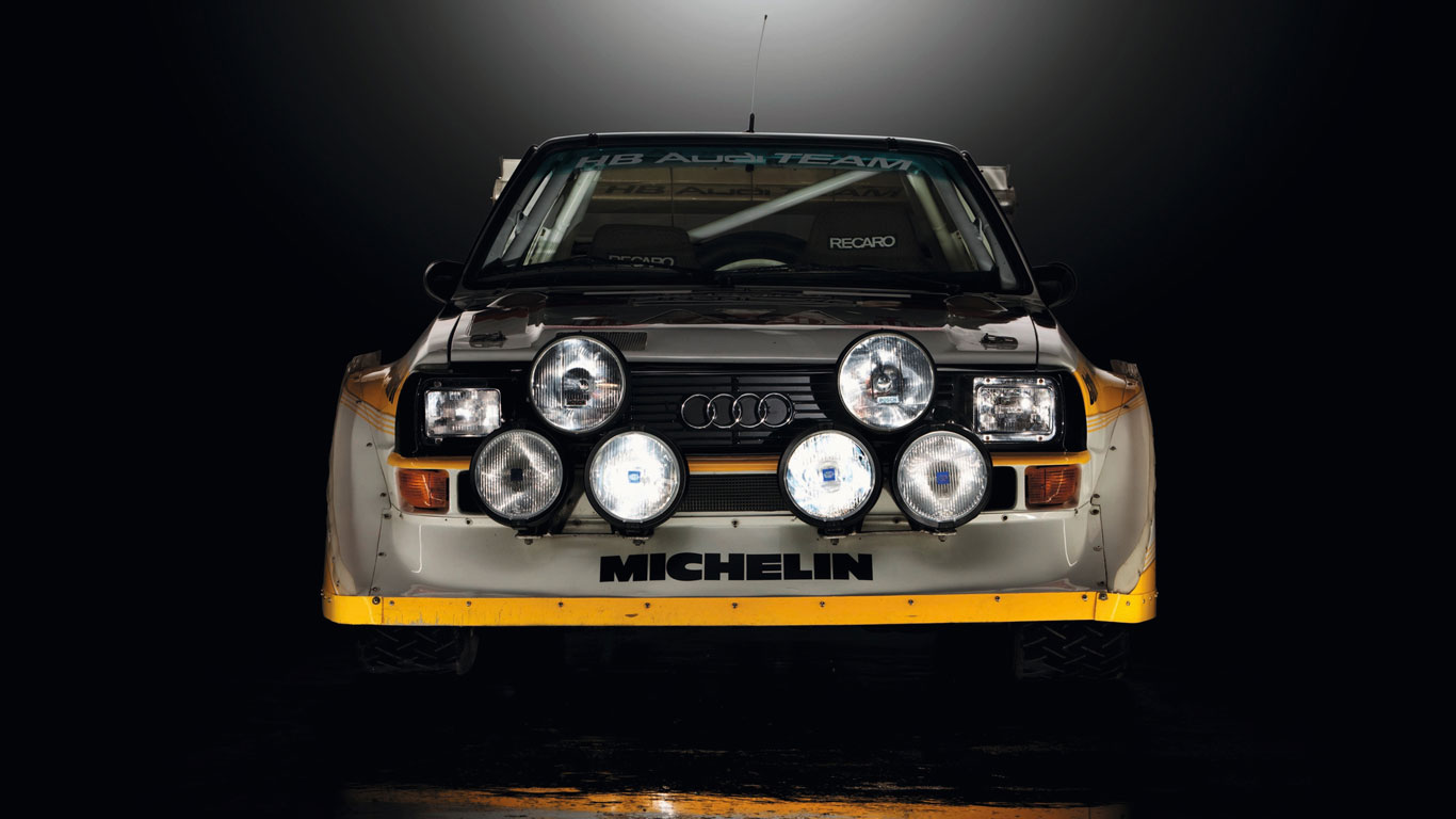 Group B Audi Quattro rally cars