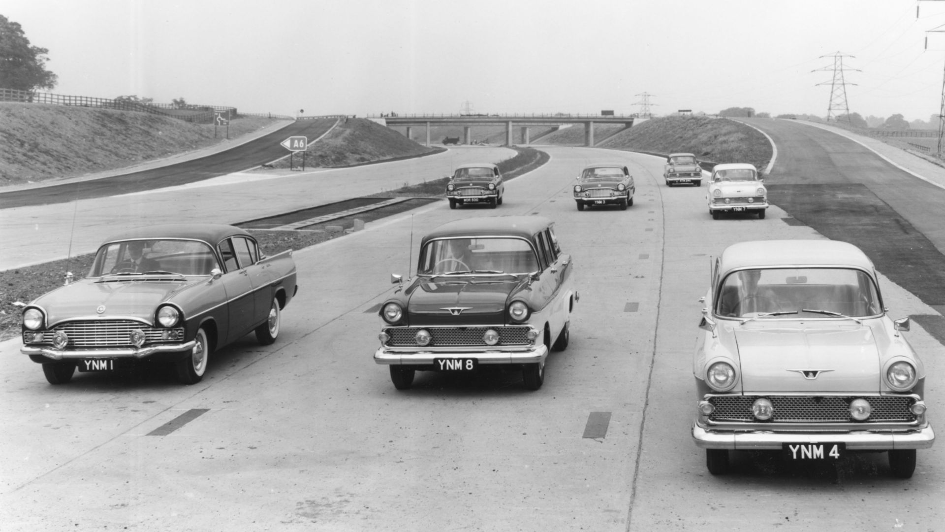 Vauxhalls on the motorway