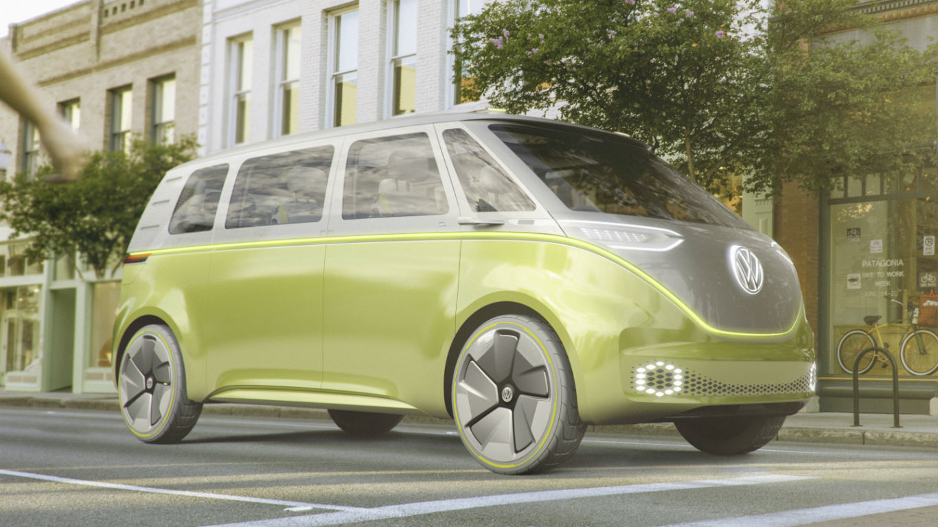 Flower power: Volkswagen I.D. Buzz concept revealed at Detroit