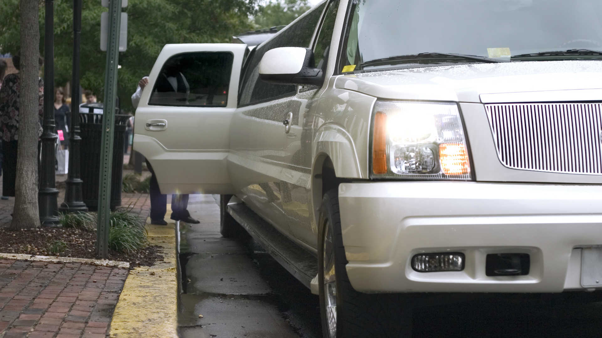 Checking a prom limo