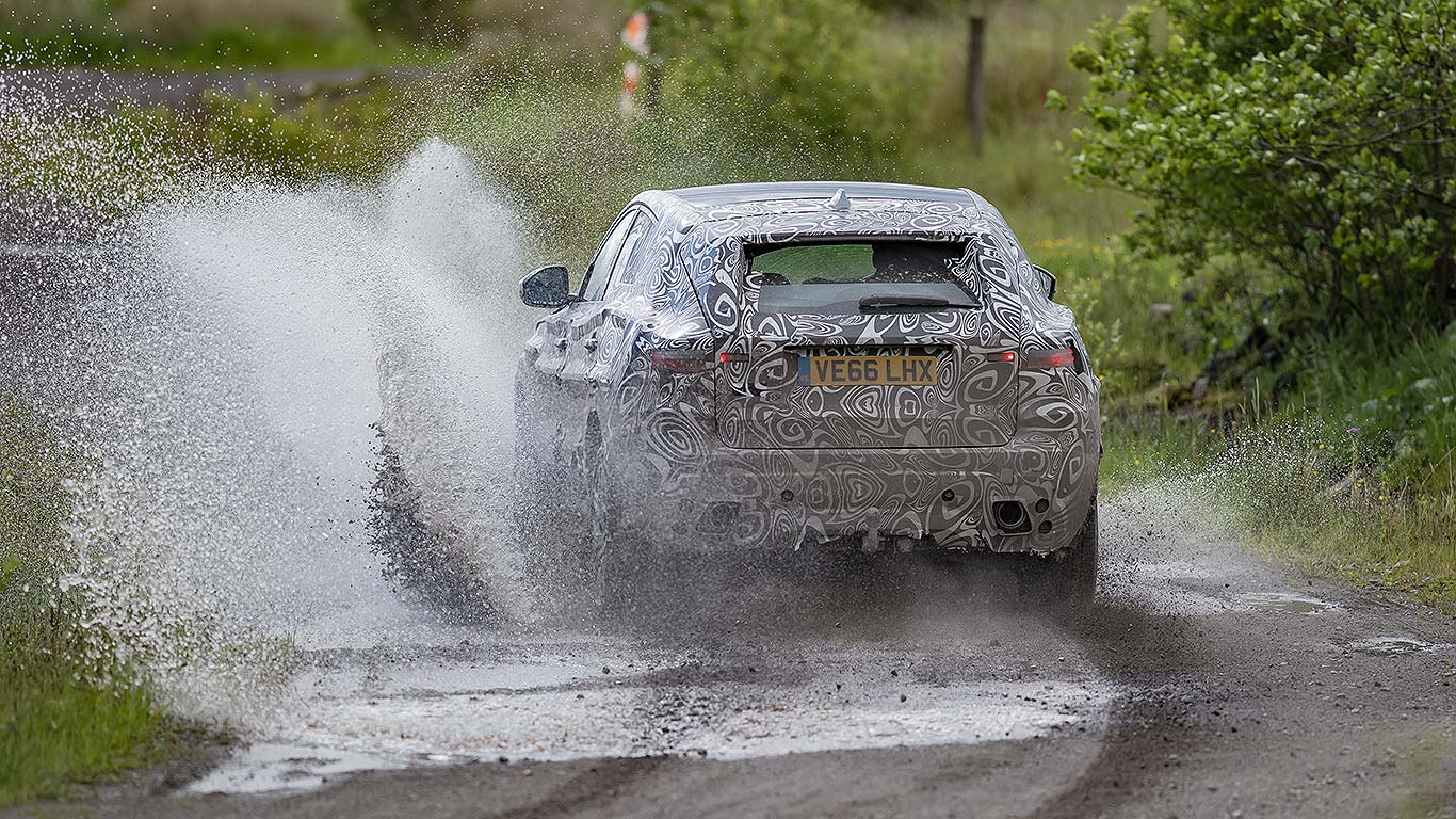 Jaguar E-Pace testing Walters Arena