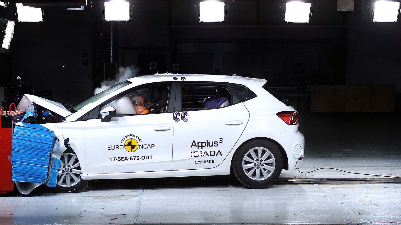 Seat Ibiza Frontal Offset Impact crash test 2017