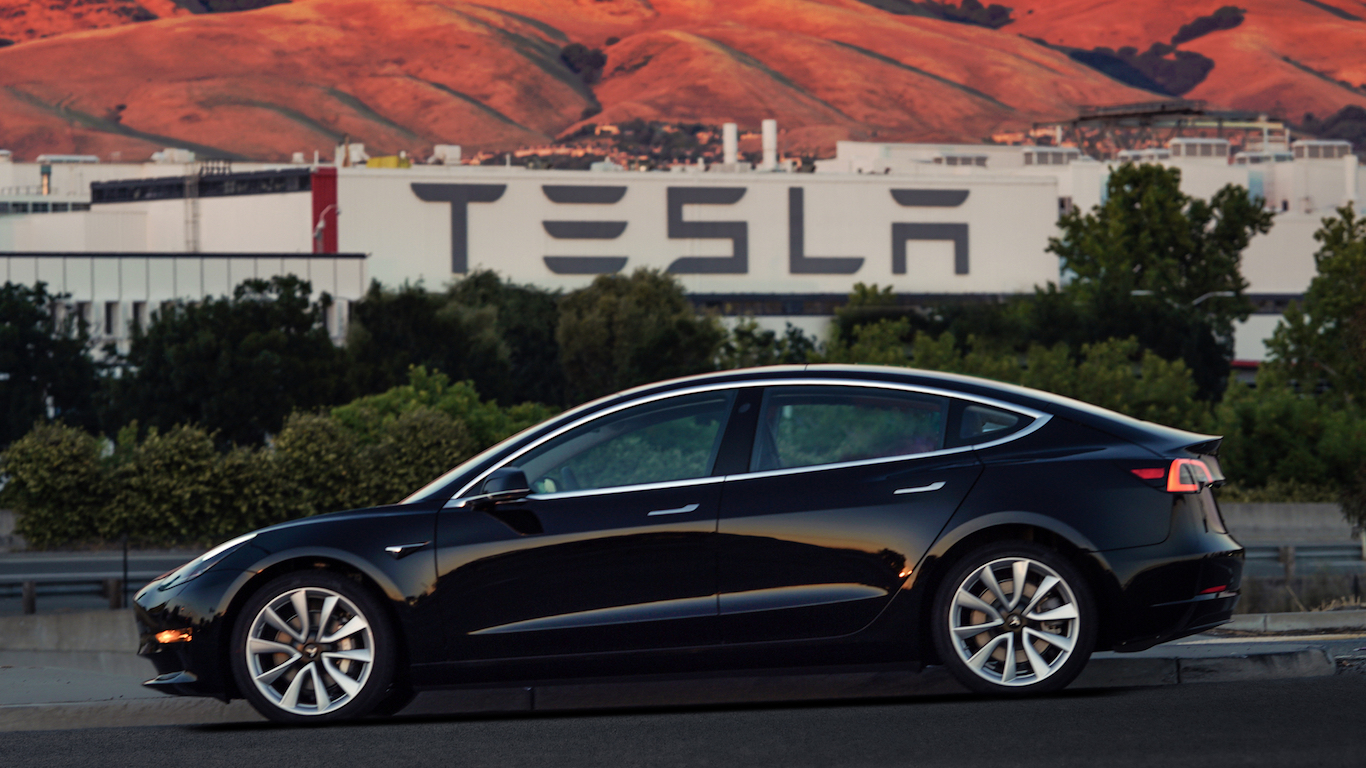 16. Tesla - @teslamotors - 2.3m