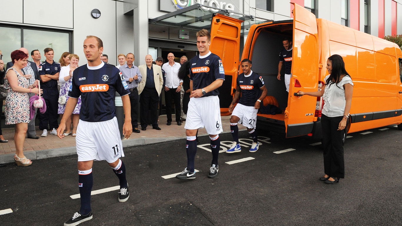 Vauxhall Movano and Luton Town FC