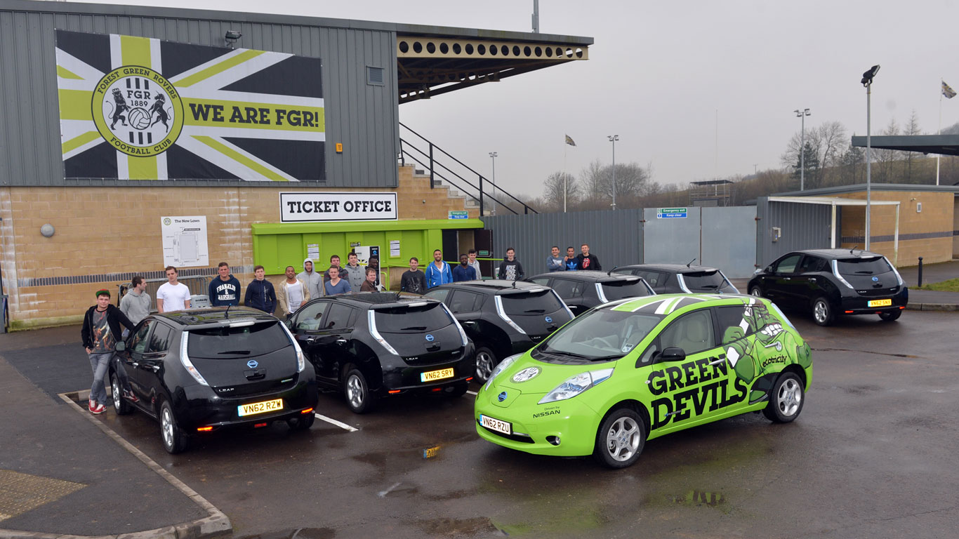 Nissan Leaf and Forest Green Rovers