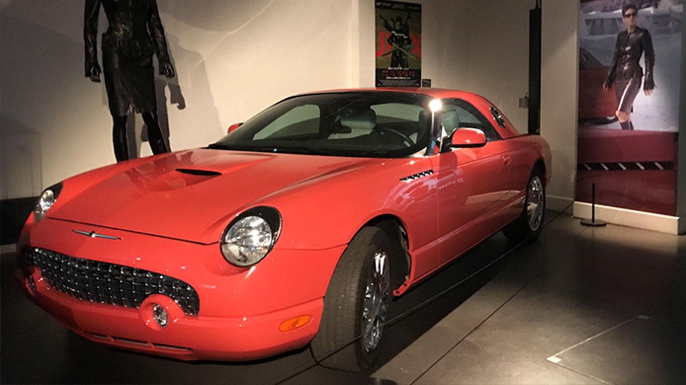 Bond girls cars on show in London