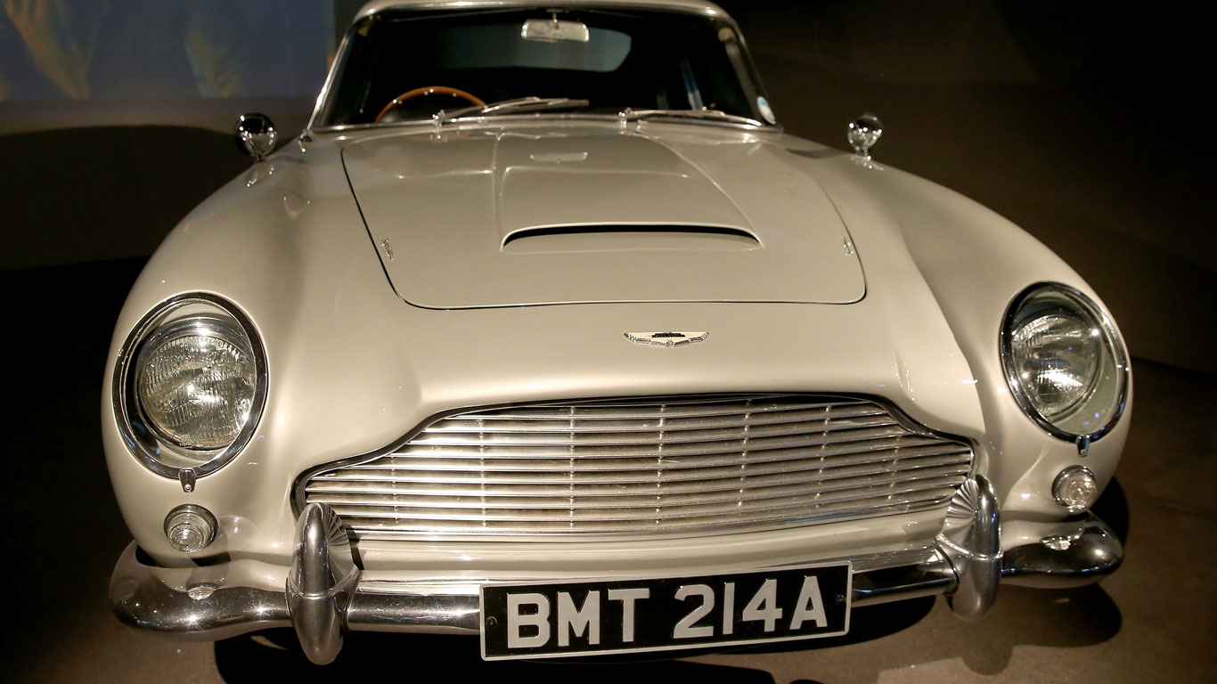 Bond girls cars on show in London