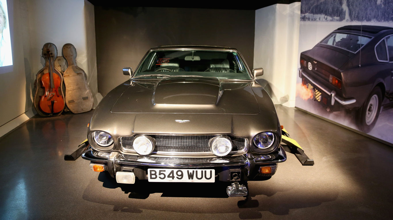 Bond girls cars on show in London