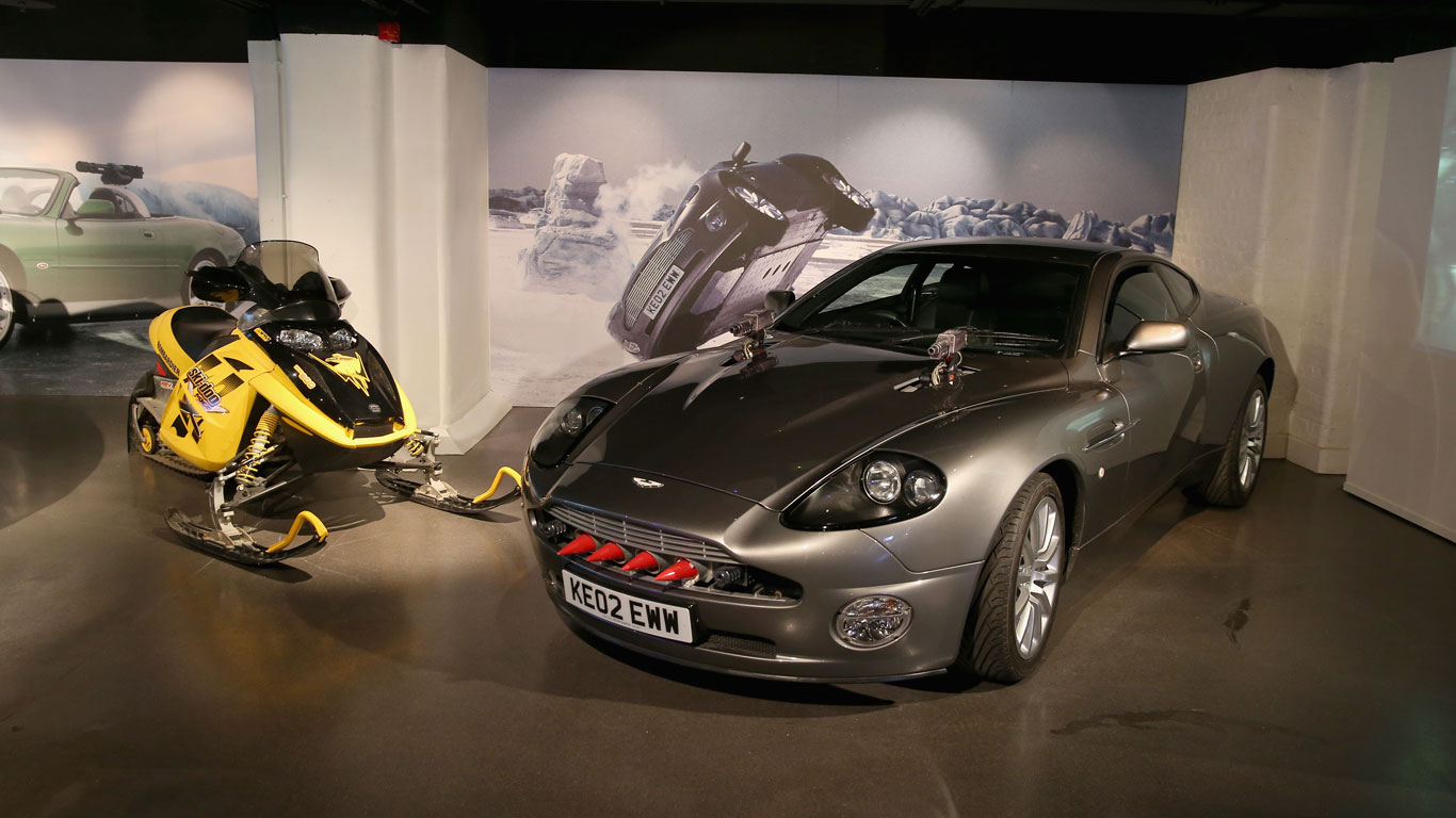 Bond girls cars on show in London