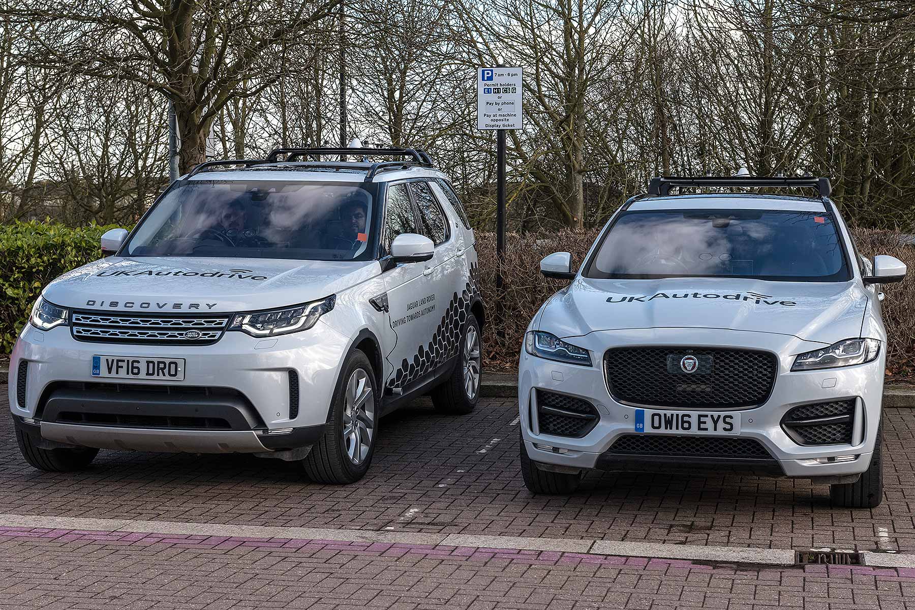 Self-driving Jaguar Land Rovers in Milton Keynes