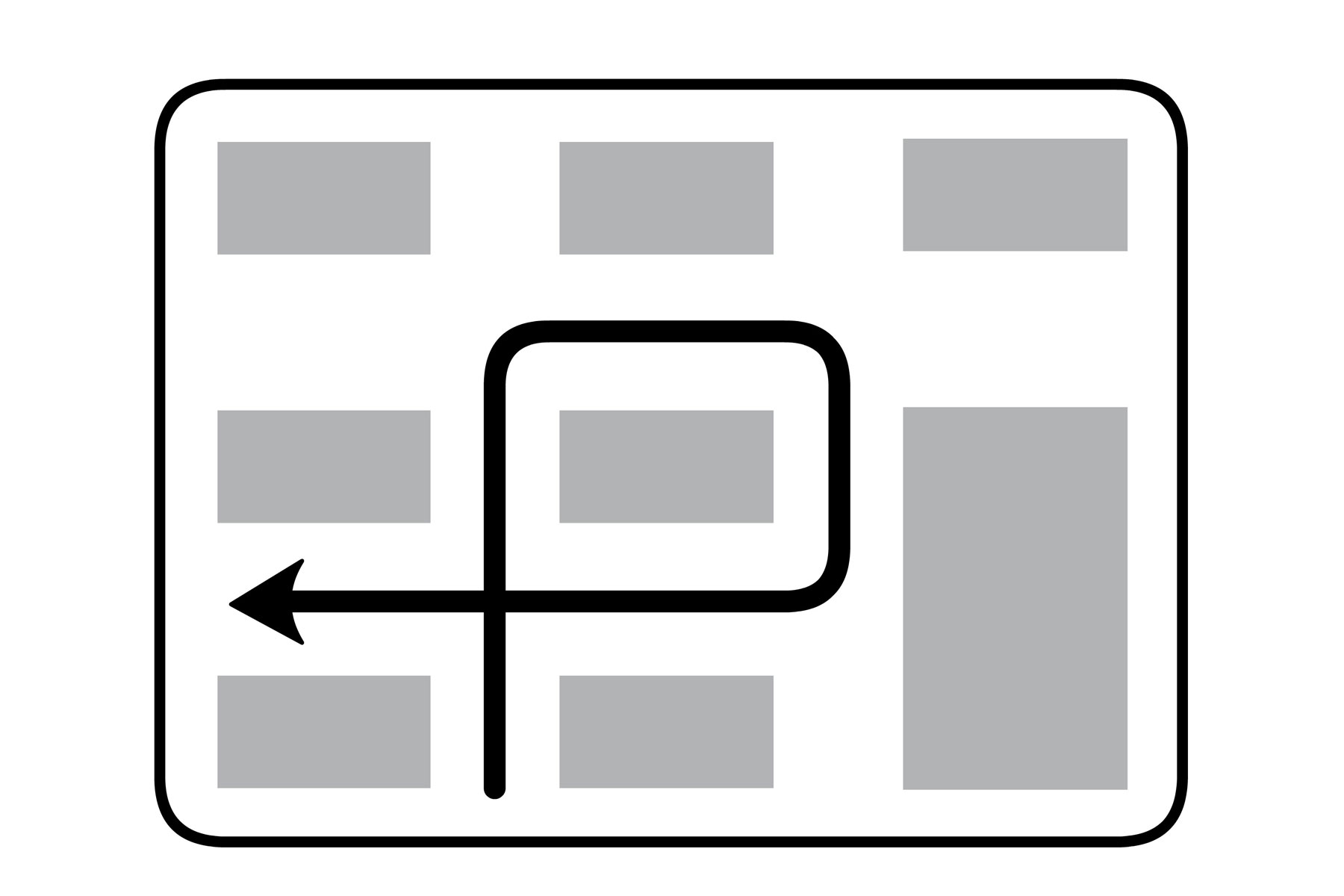 Indirect left turn Italy