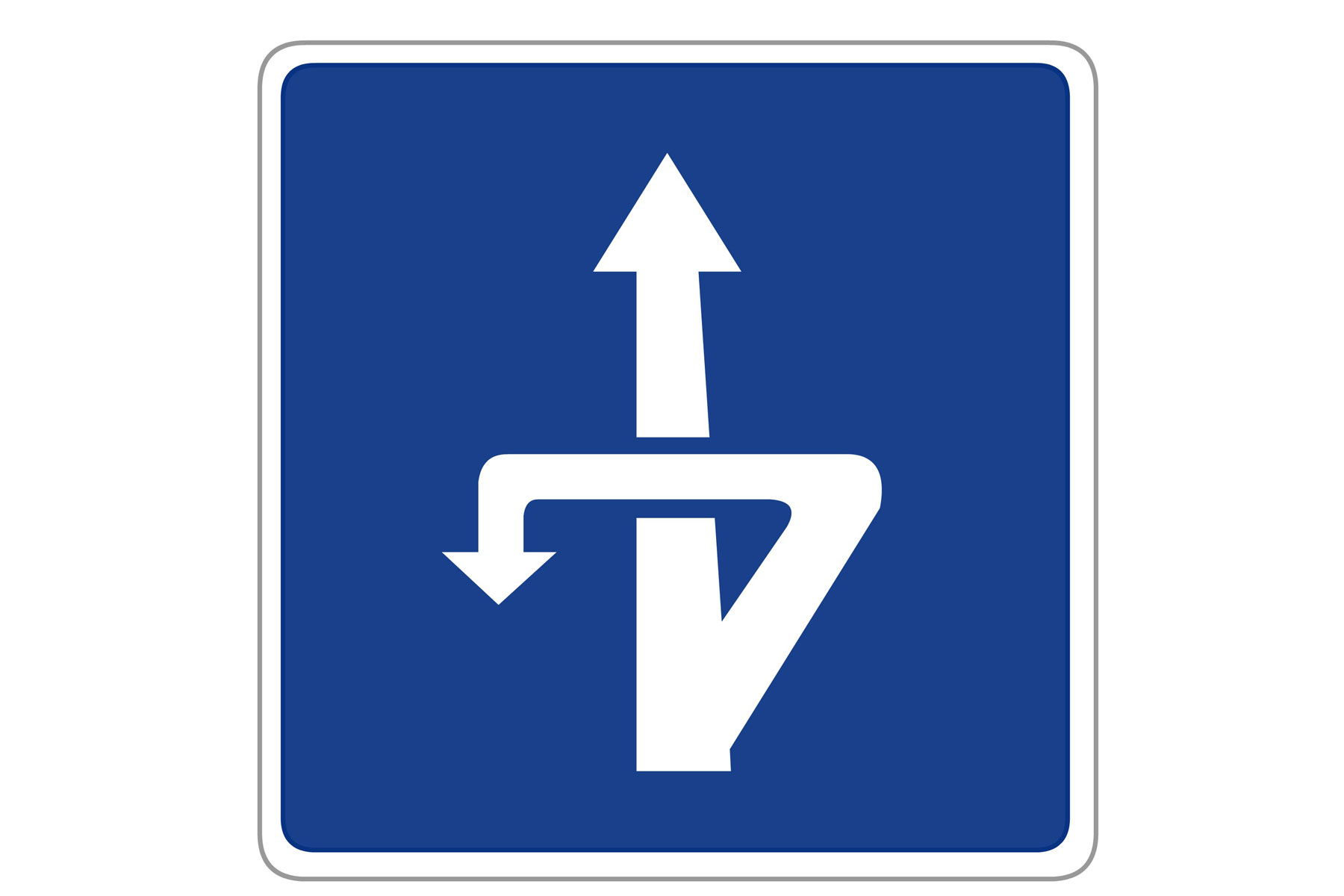 Indirect left turn Spain