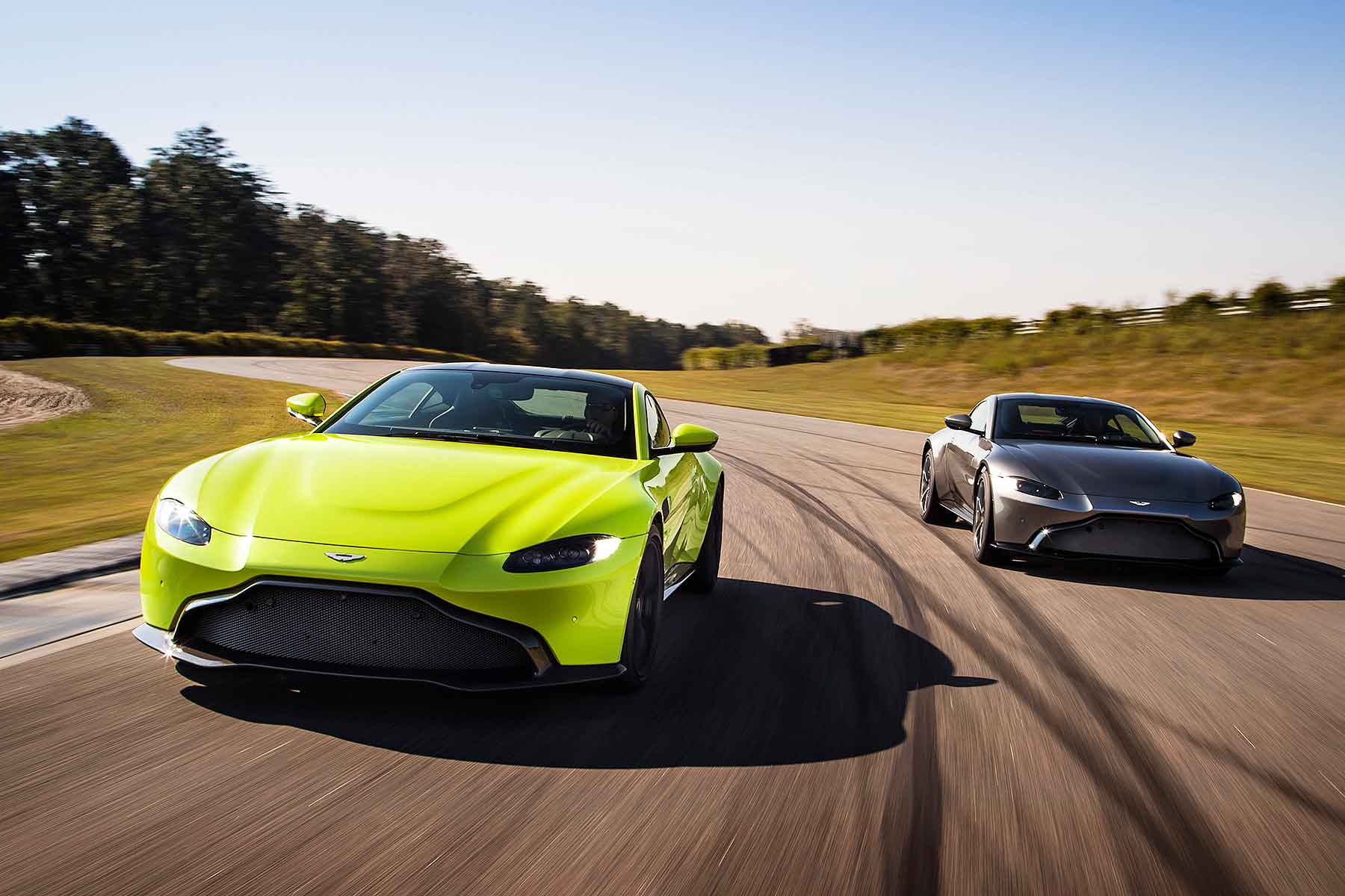 2018 Aston Martin Vantage on track