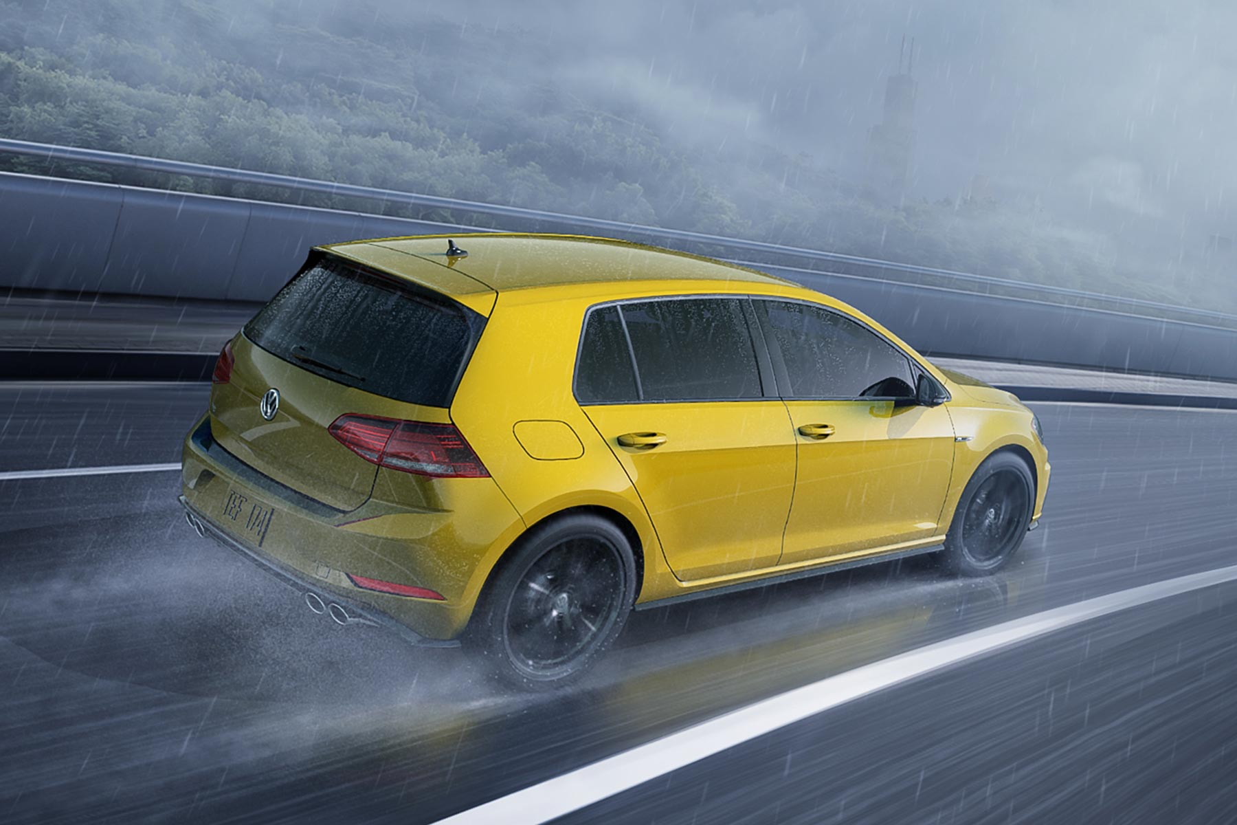 2019 VW Golf R Ginster Yellow