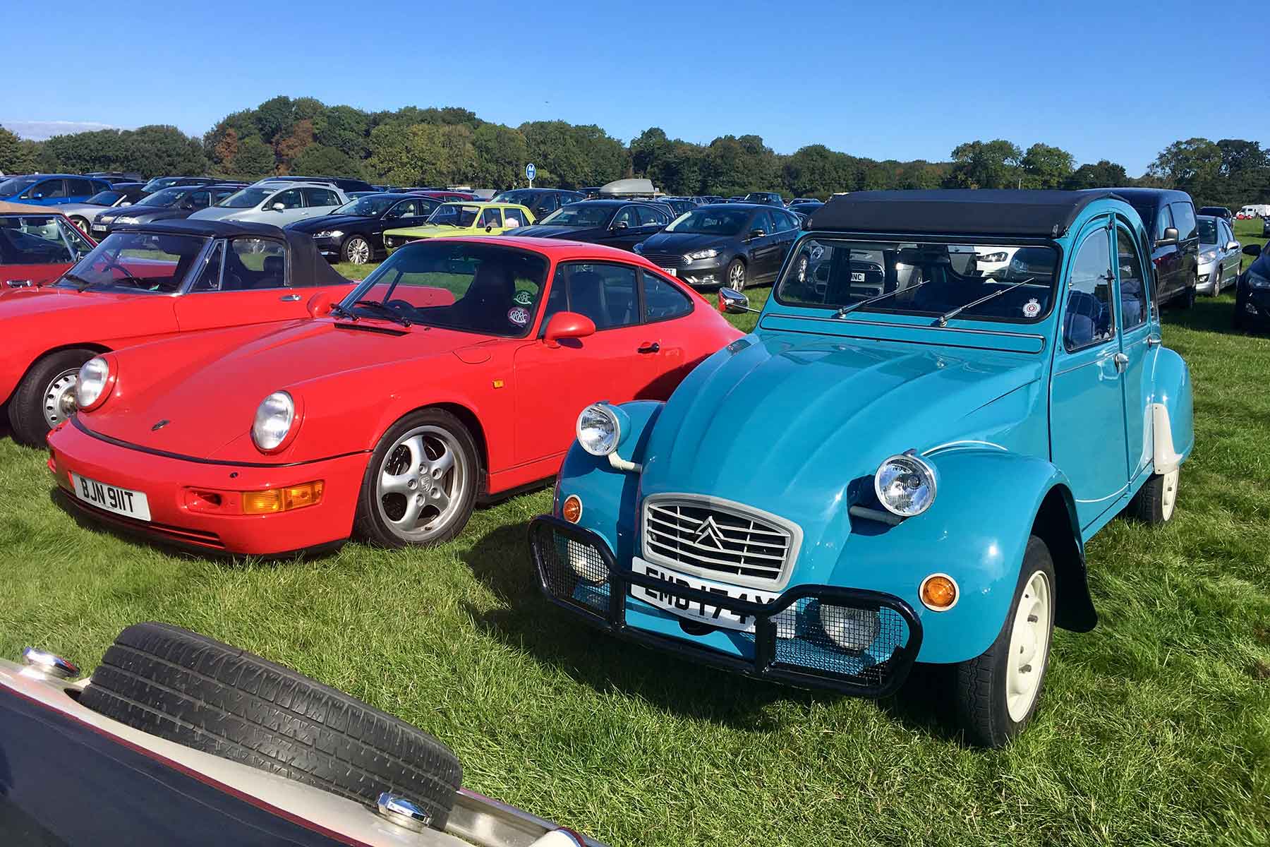 Amazing cars of the Goodwood Revival car park