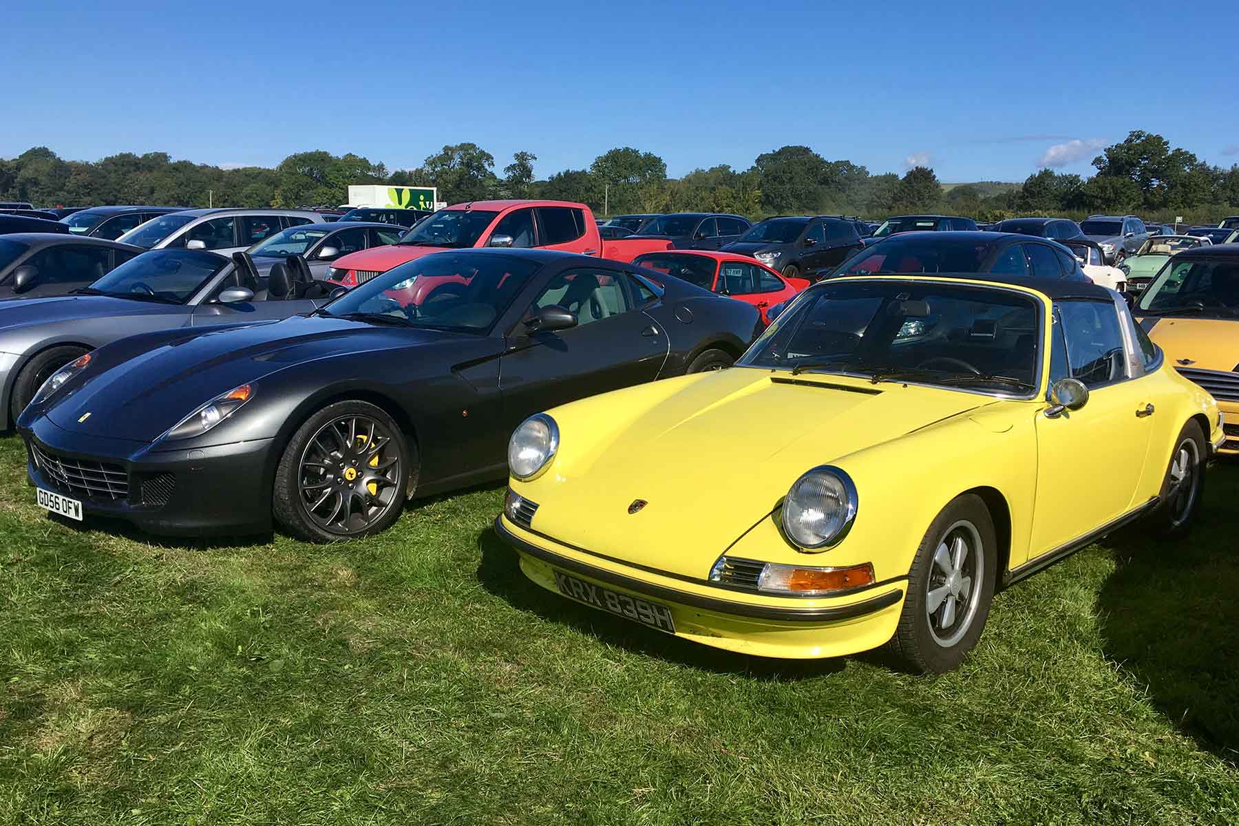 Amazing cars of the Goodwood Revival car park