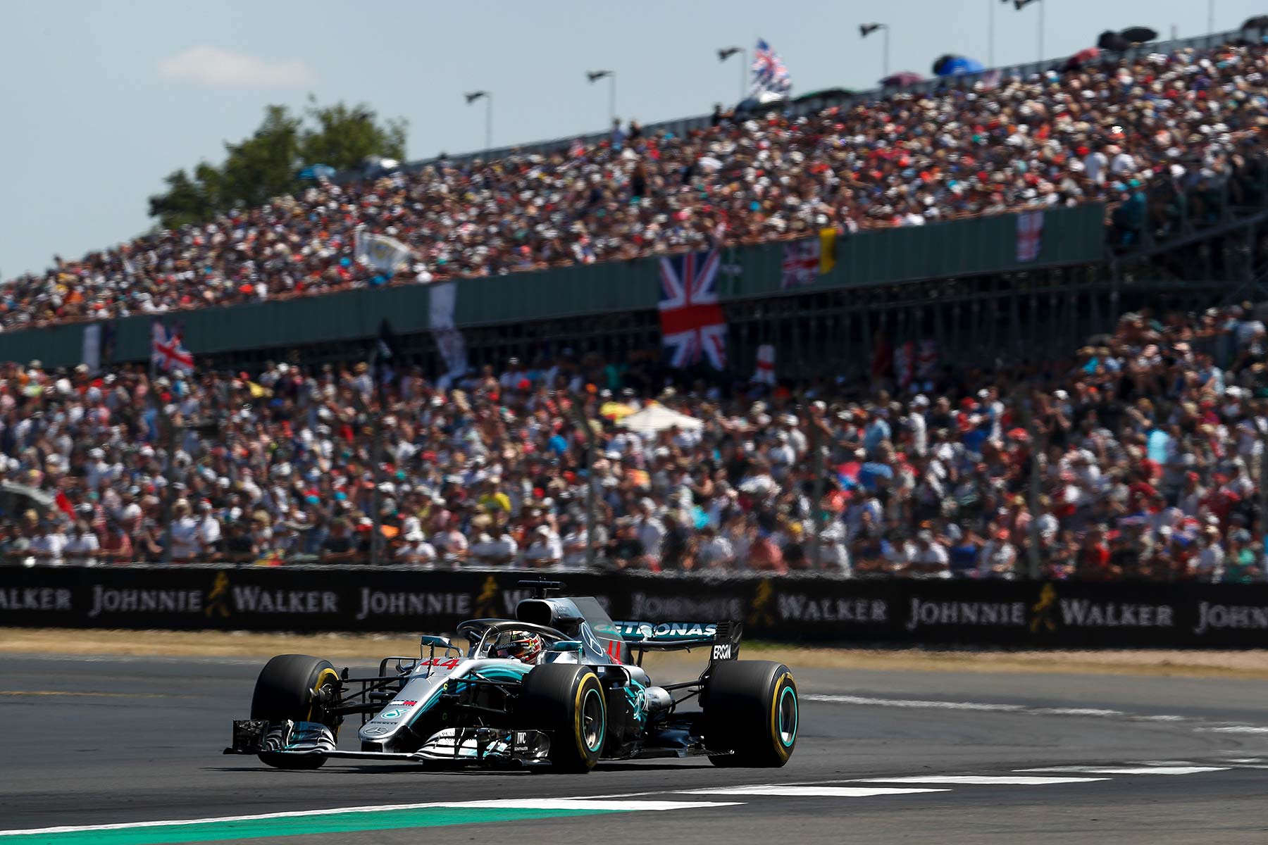 Lewis Hamilton at Silverstone