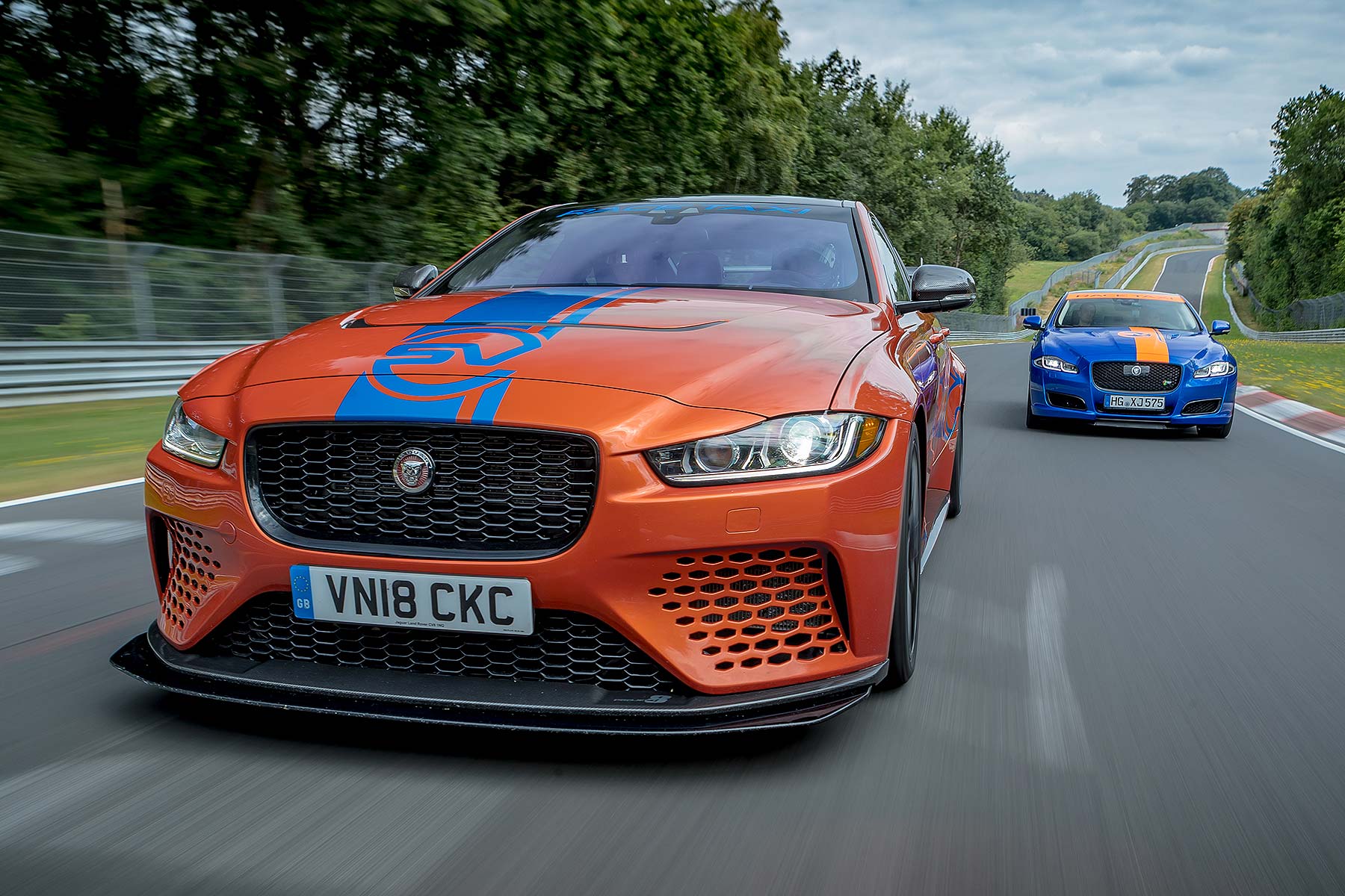 Jaguar SVO XE SV Project 8 RaceTaxi at the Nurburgring