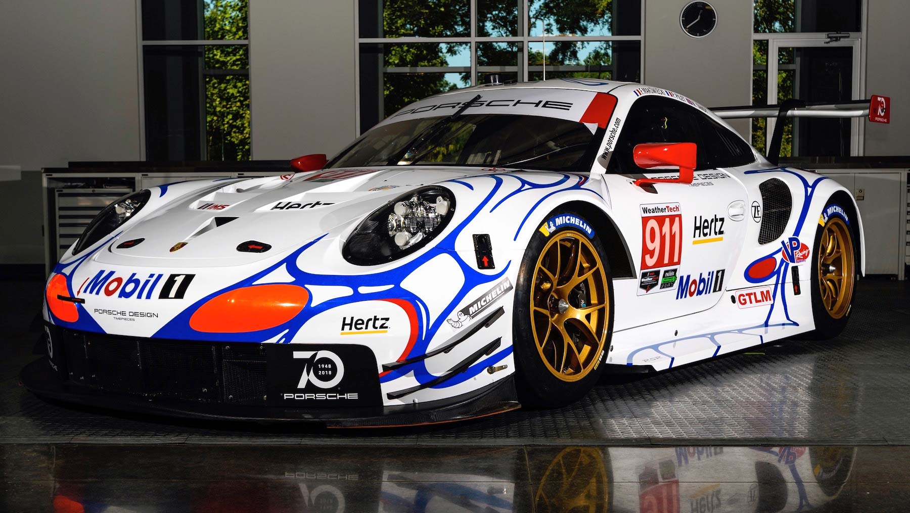 Retro livery Porsche 911 RSR racers 2018 Petit Le Mans