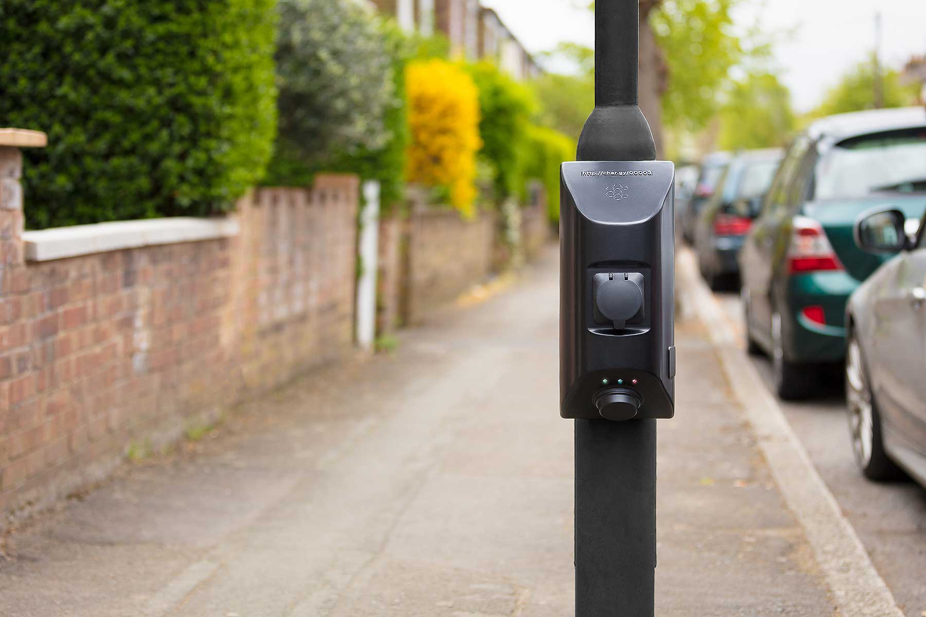 char.gy lamppost EV charging unit