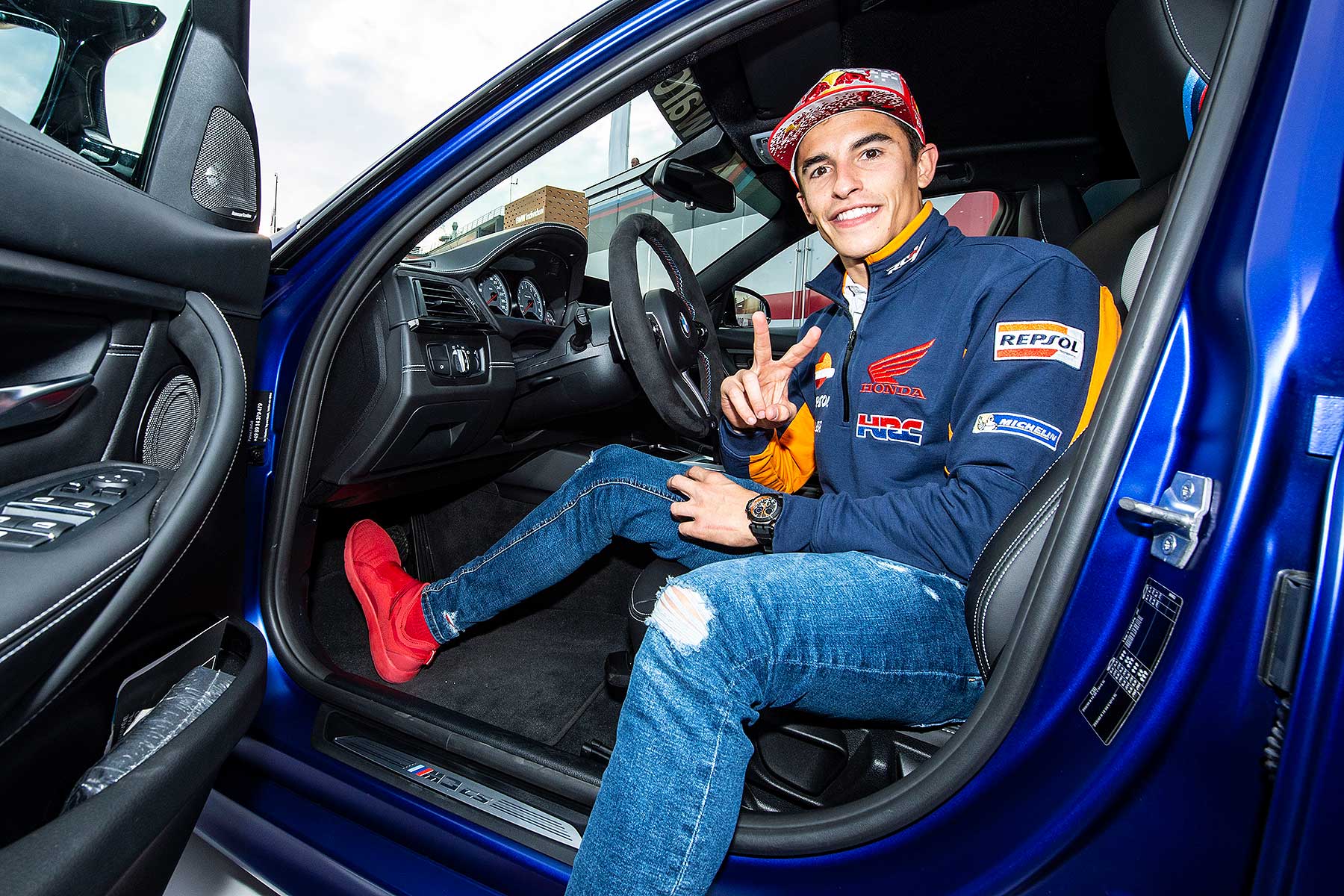 MotoGP's Marc Marquez and his new BMW M3 CS