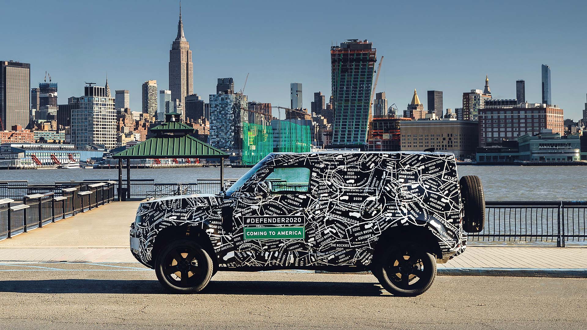 2019 Land Rover Defender disguised in America