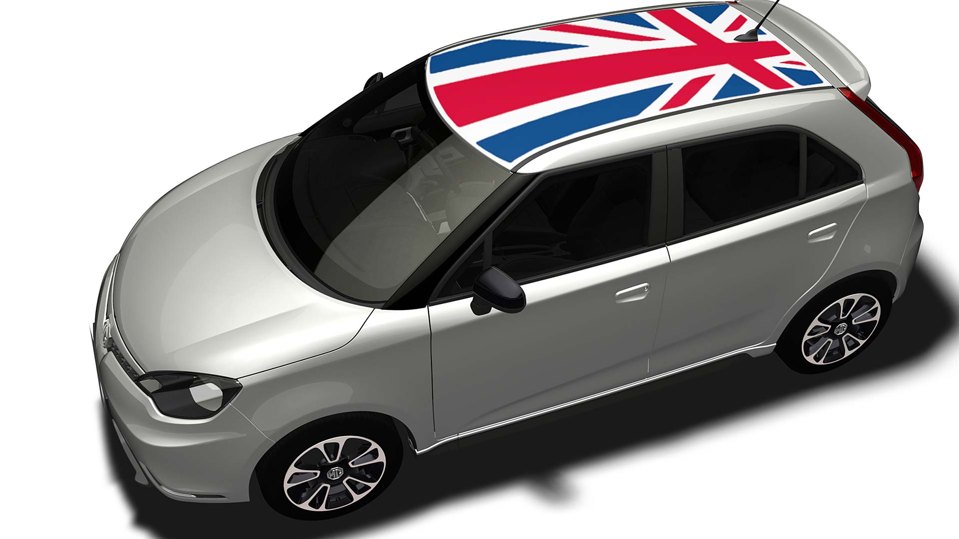 2014 MG3 with Union Flag roof accessory