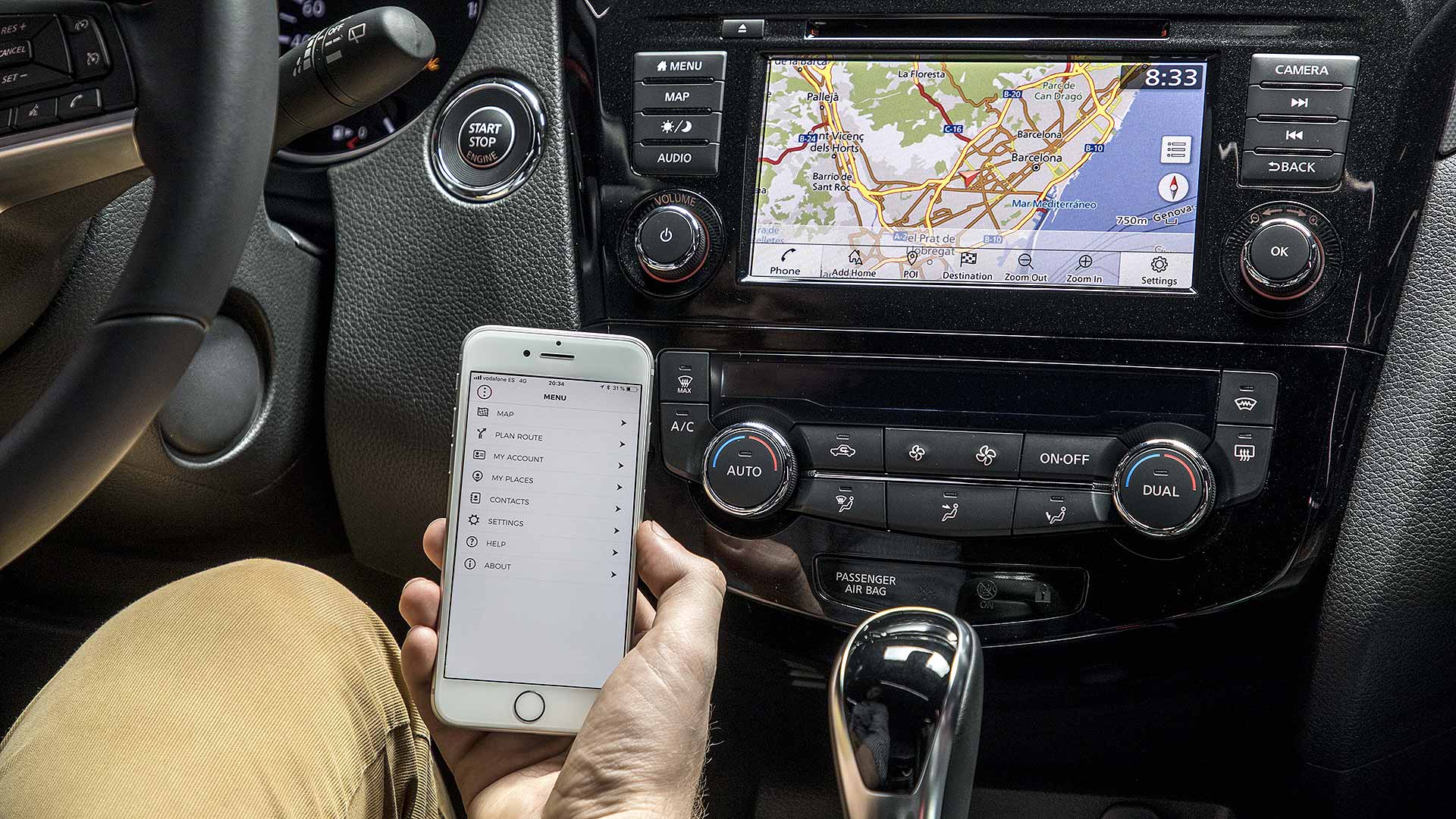 2019 Nissan Connect infotainment