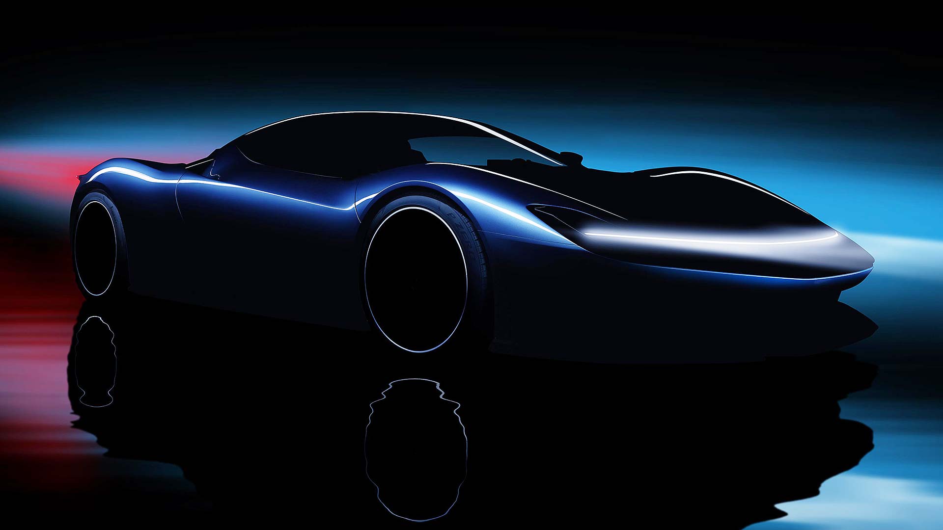 Pininfarina Battista teaser rendering