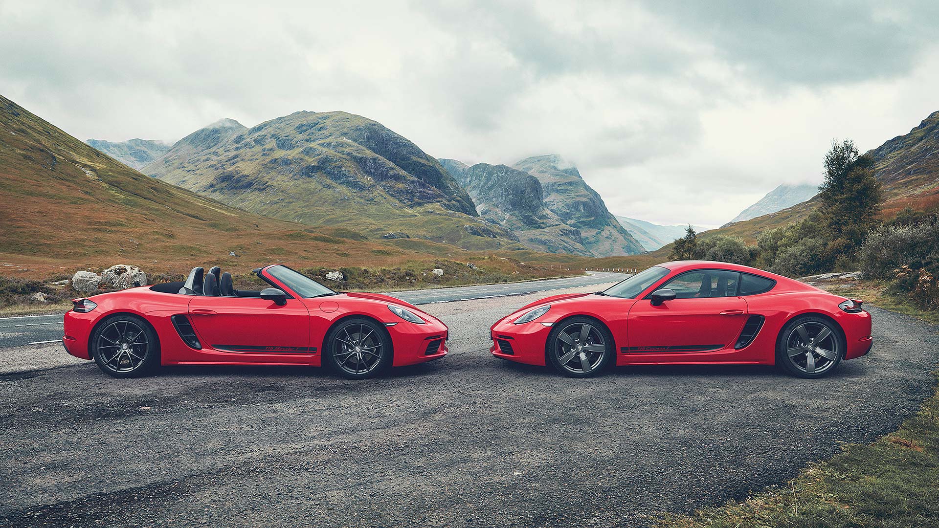 2019 Porsche 918 Boxster T and Cayman T