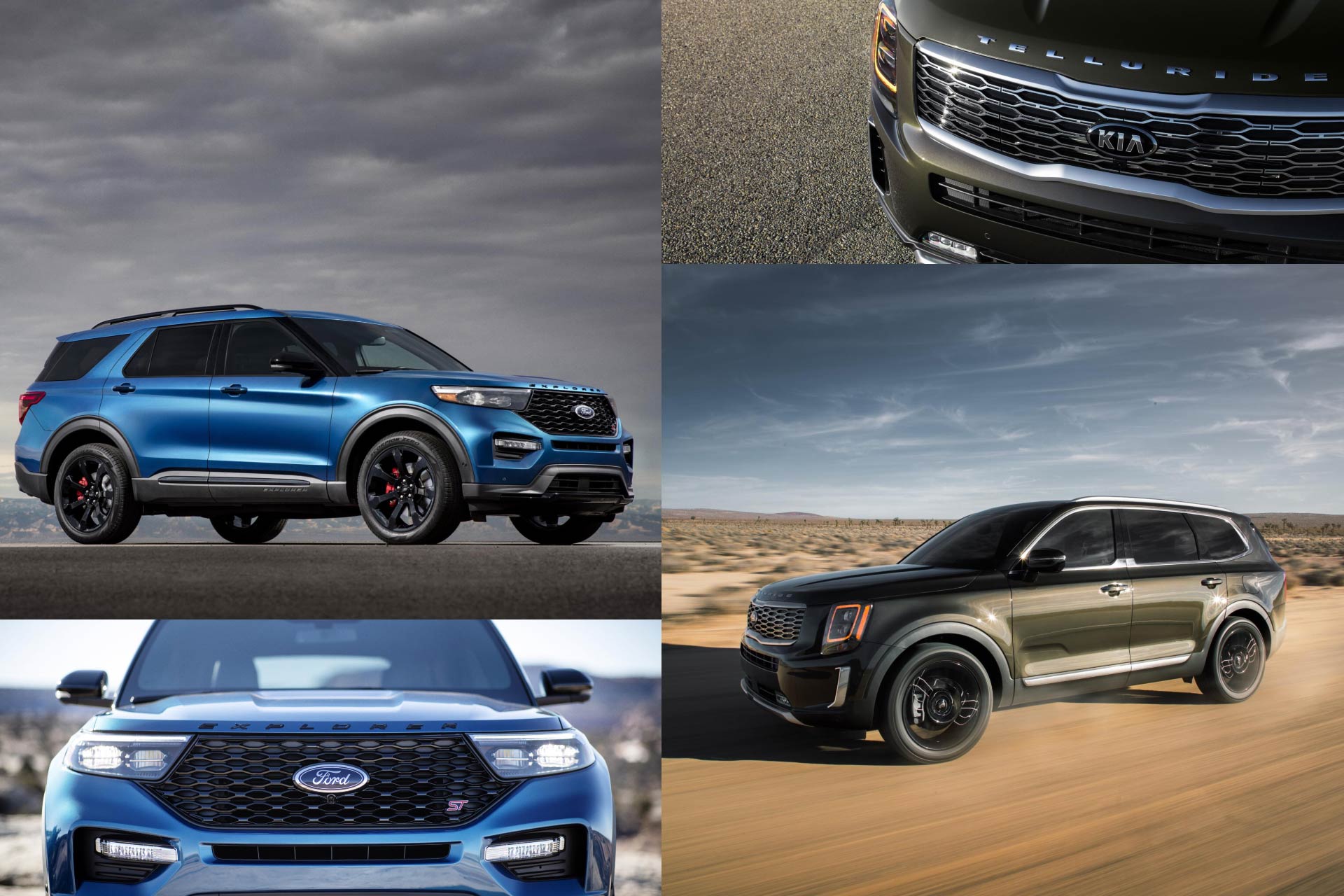 2020 Ford Explorer versus 2020 Kia Telluride