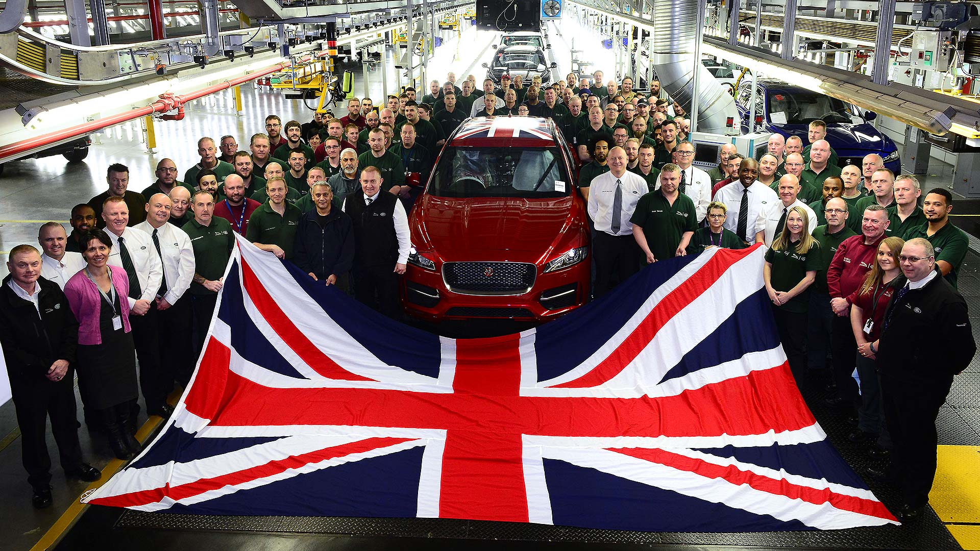 Jaguar F-Pace production line