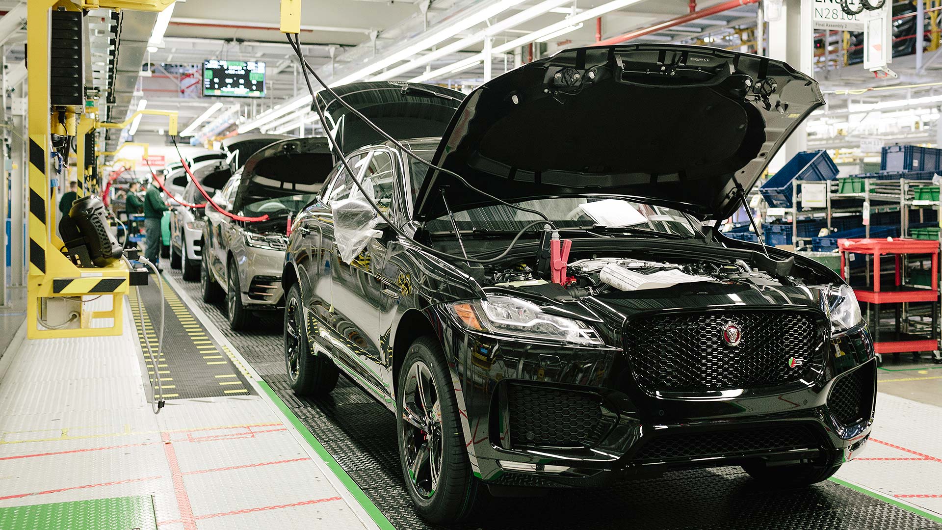 Jaguar Land Rover car production line