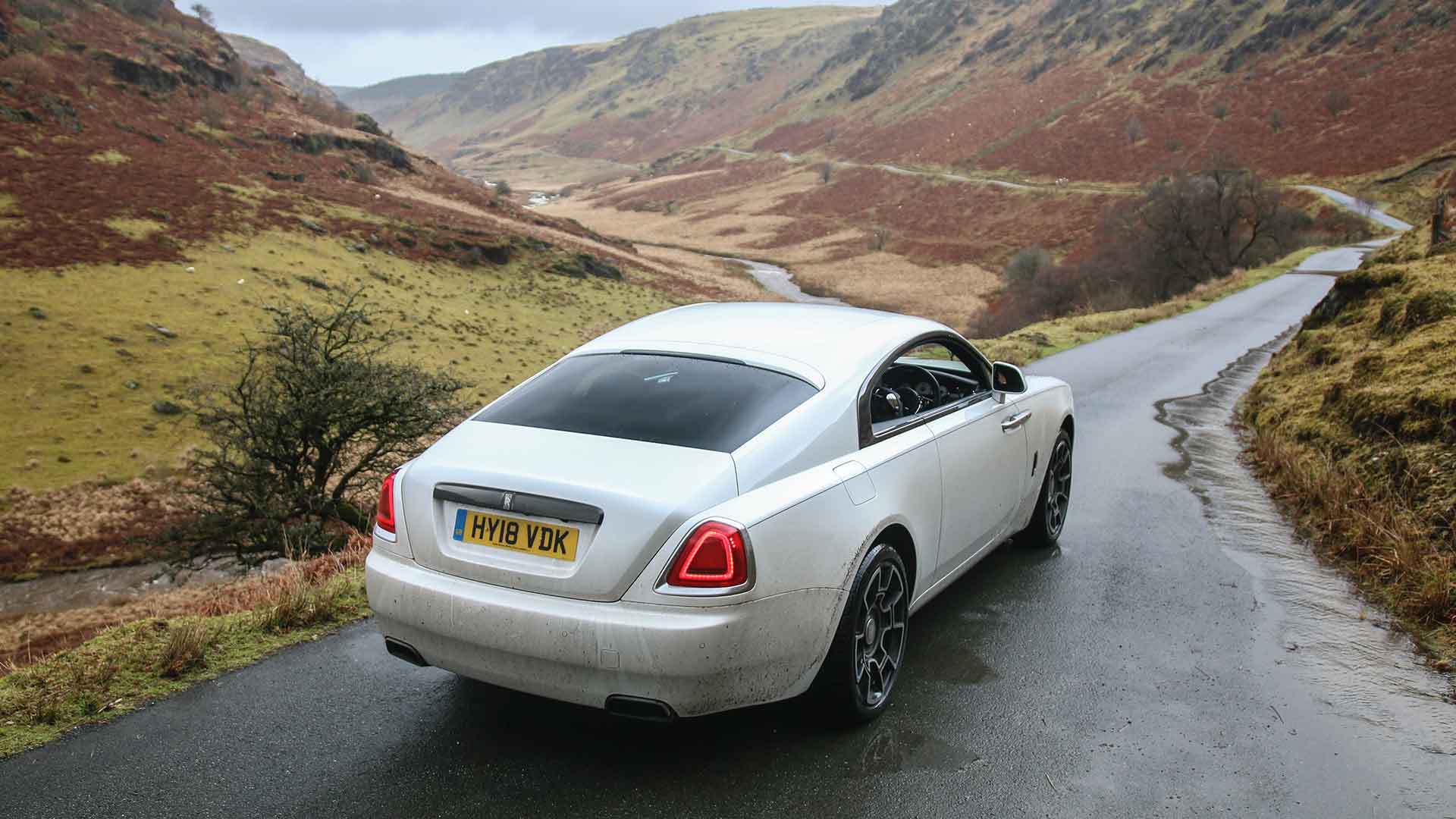 Rolls-Royce Wraith Black Badge Abergwesyn Pass