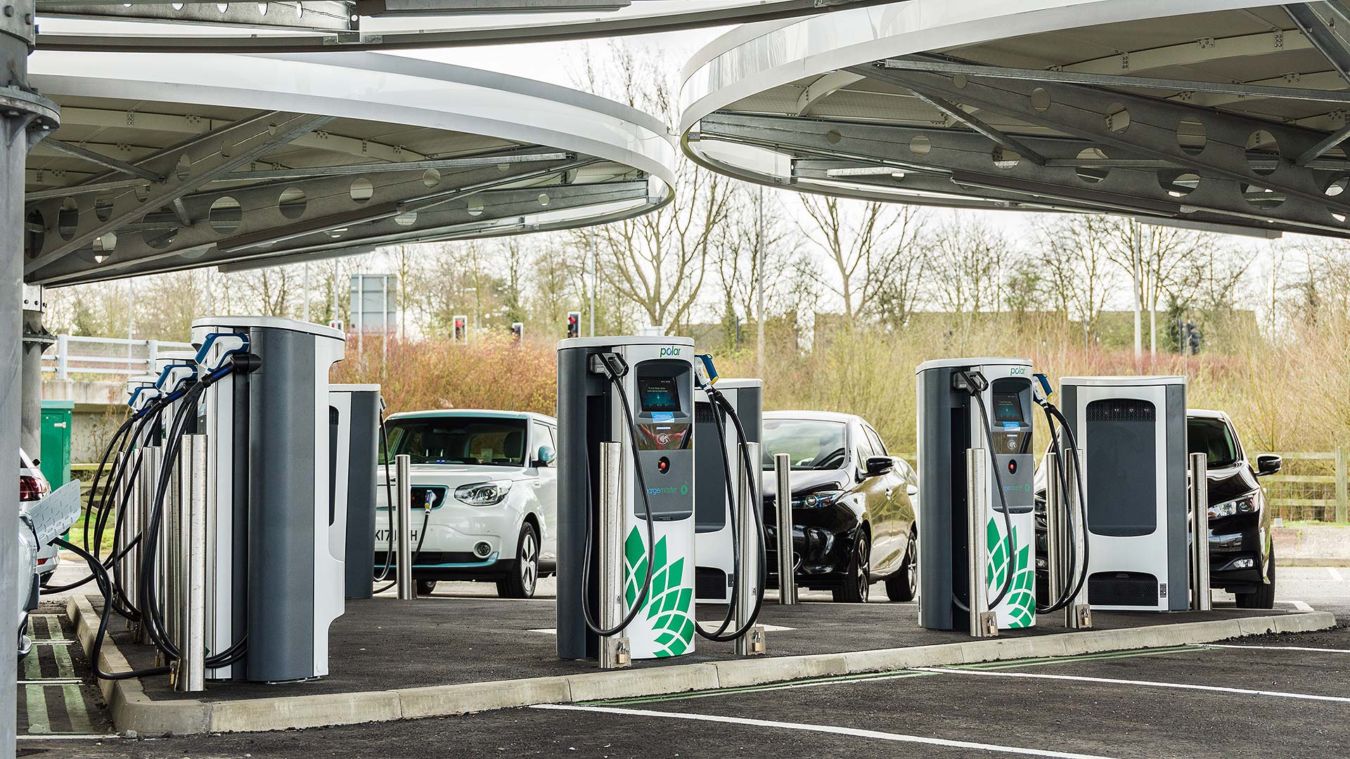 BP Chargemaster rapid charging hub at Milton Keynes Coachway