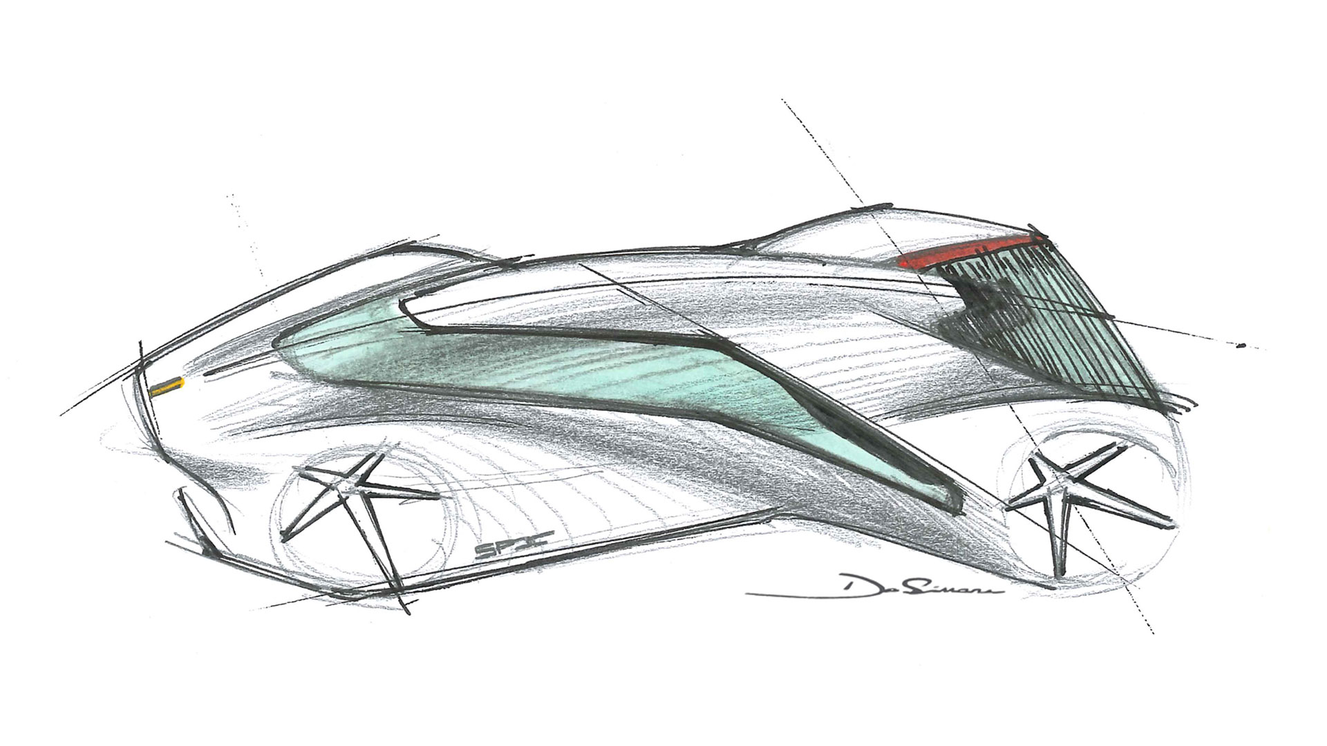 Ferrari P80C drawing