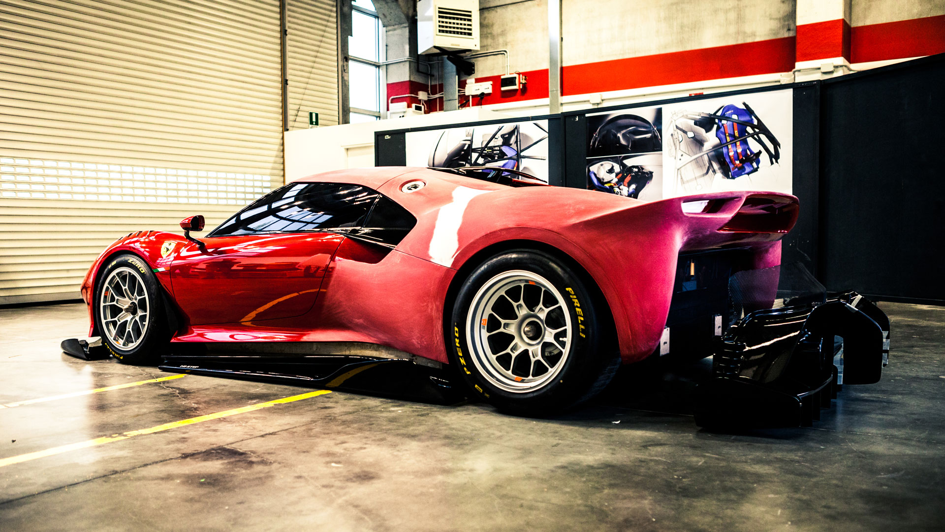 Ferrari P80C garage