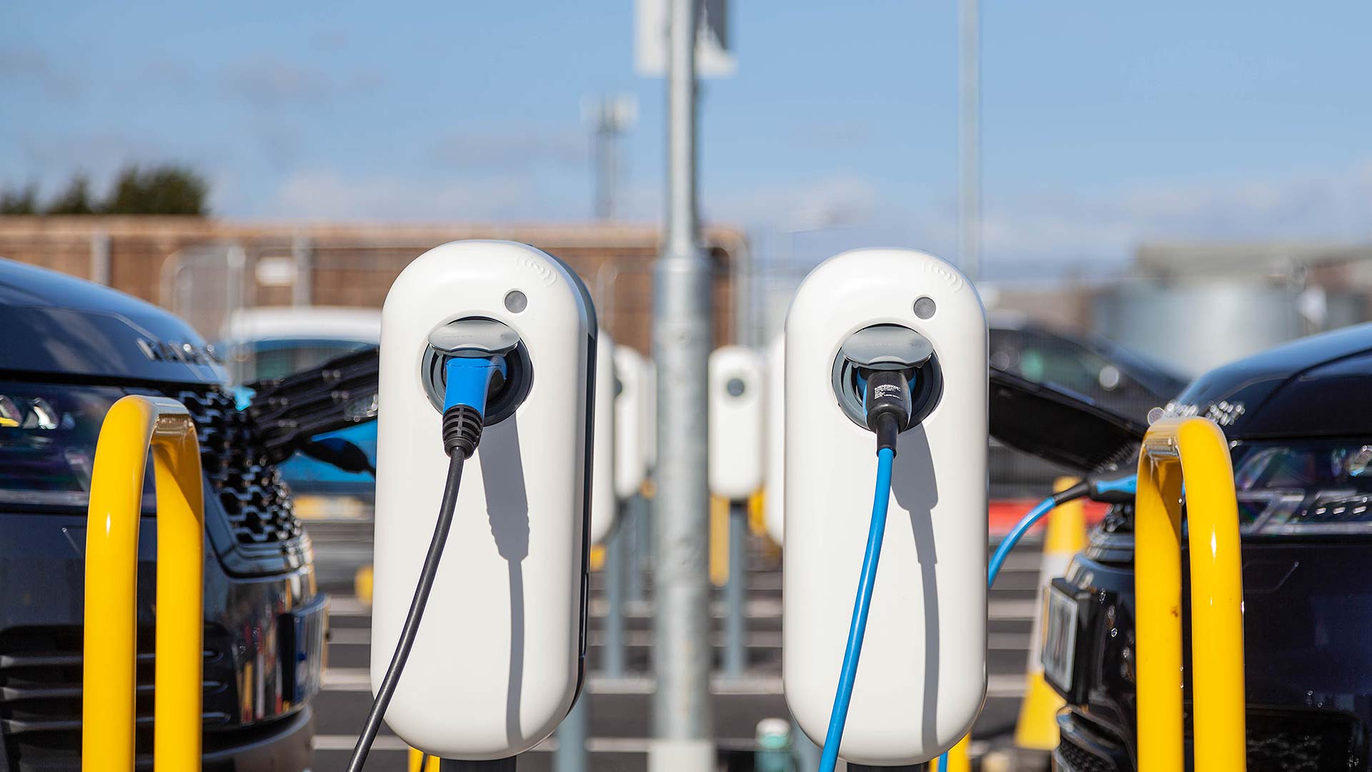 JLR charging points at Gaydon