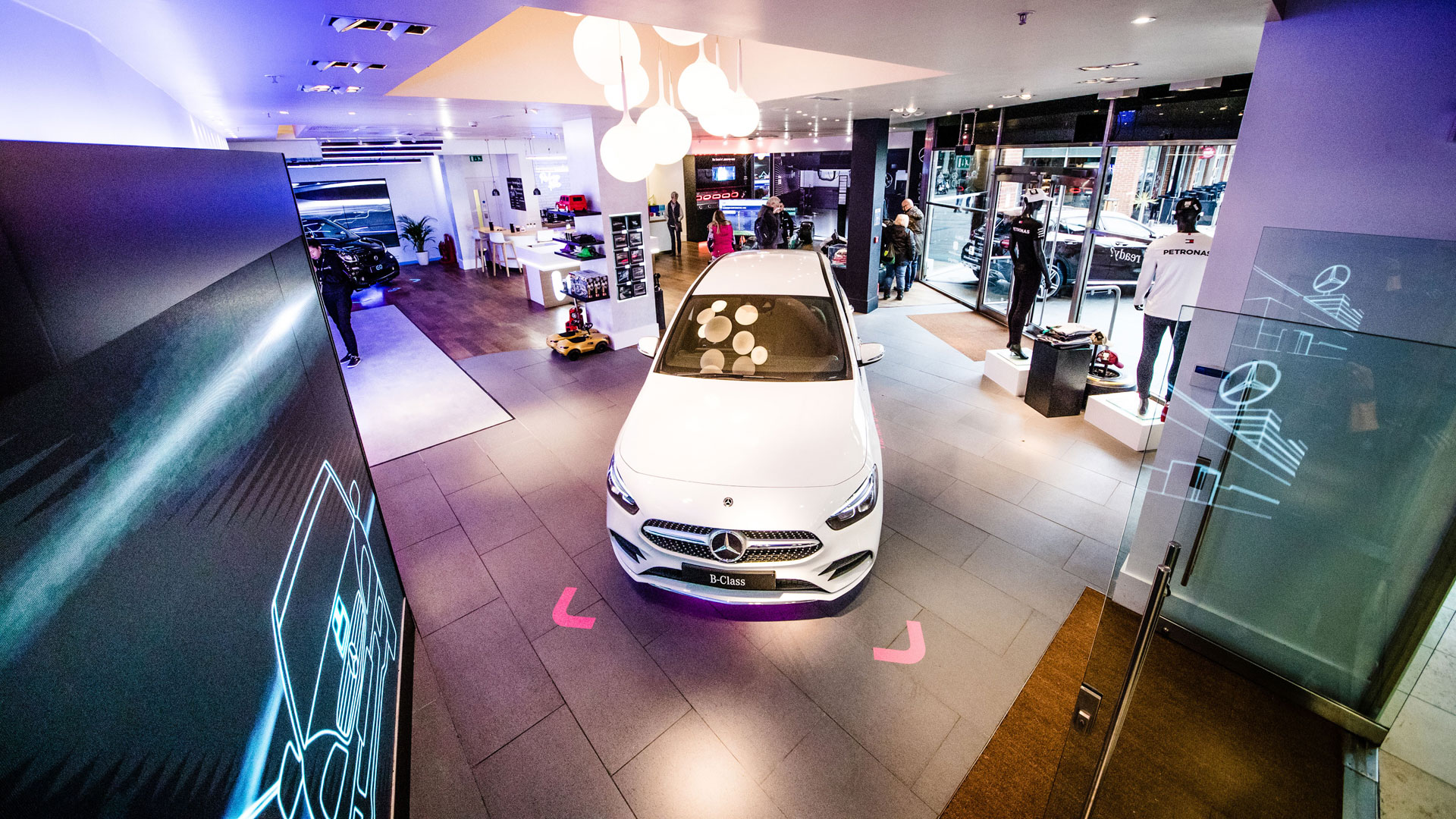 Mercedes-Benz dealer showroom