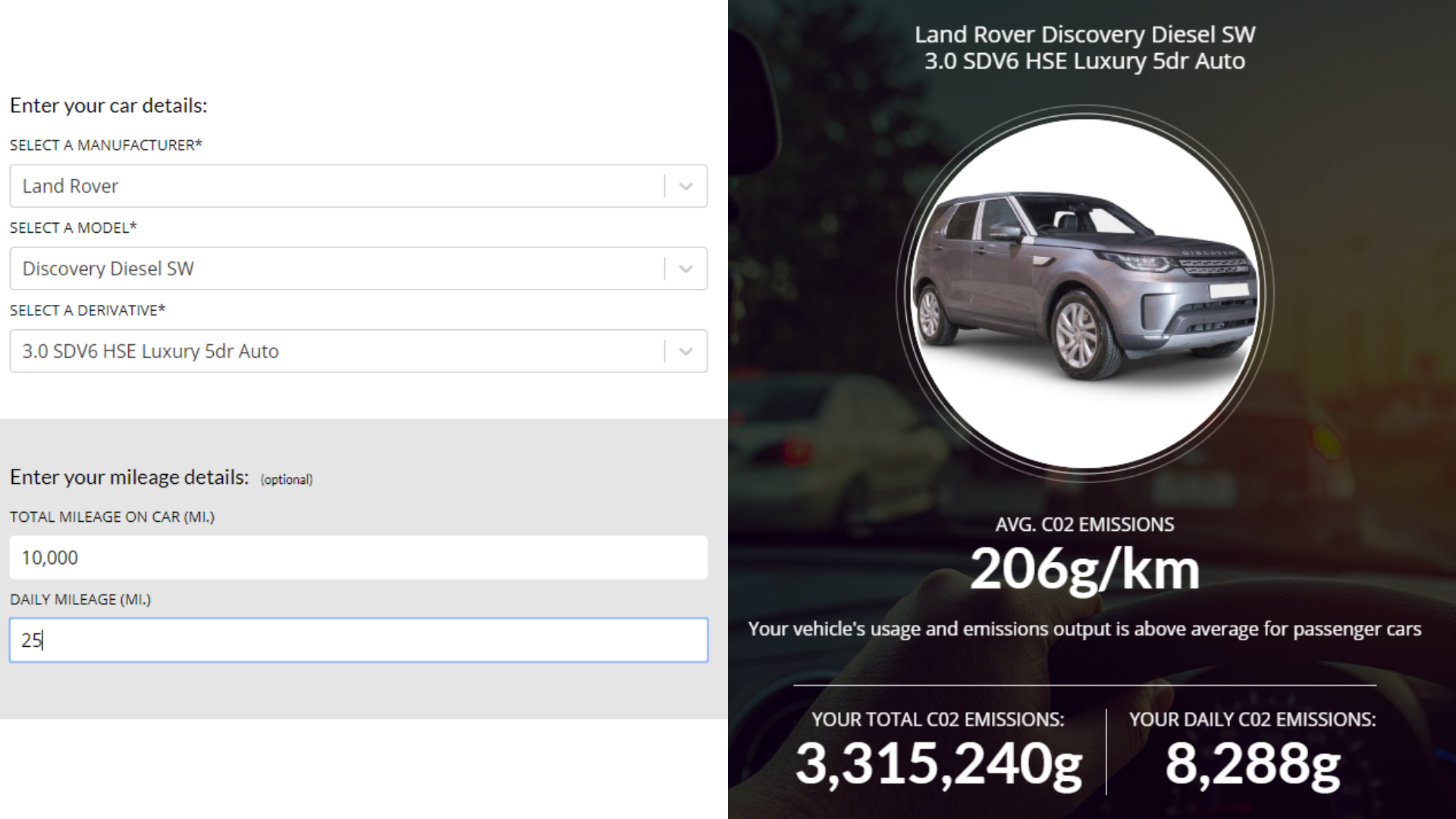 emissions calculator