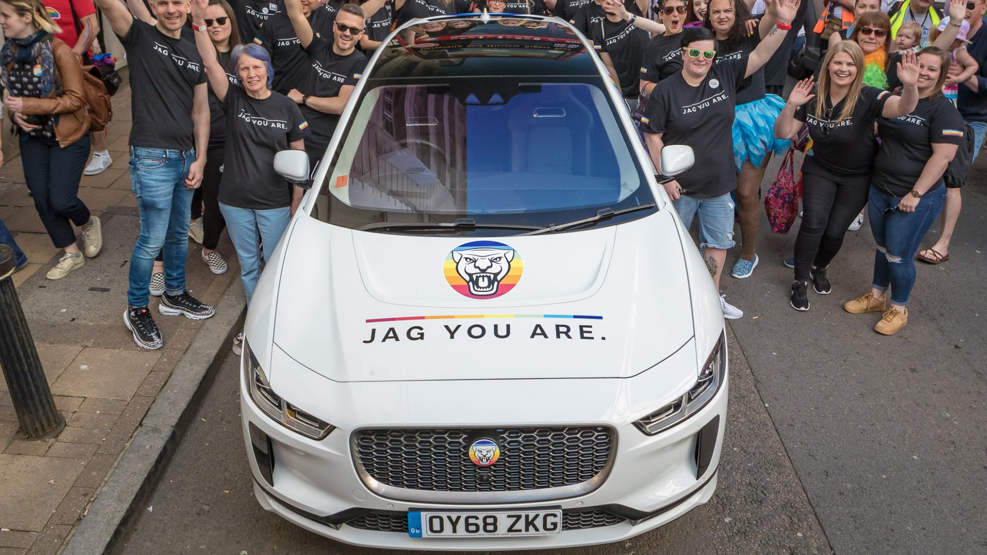 Jaguar I-Pace at Birmingham Pride 2019