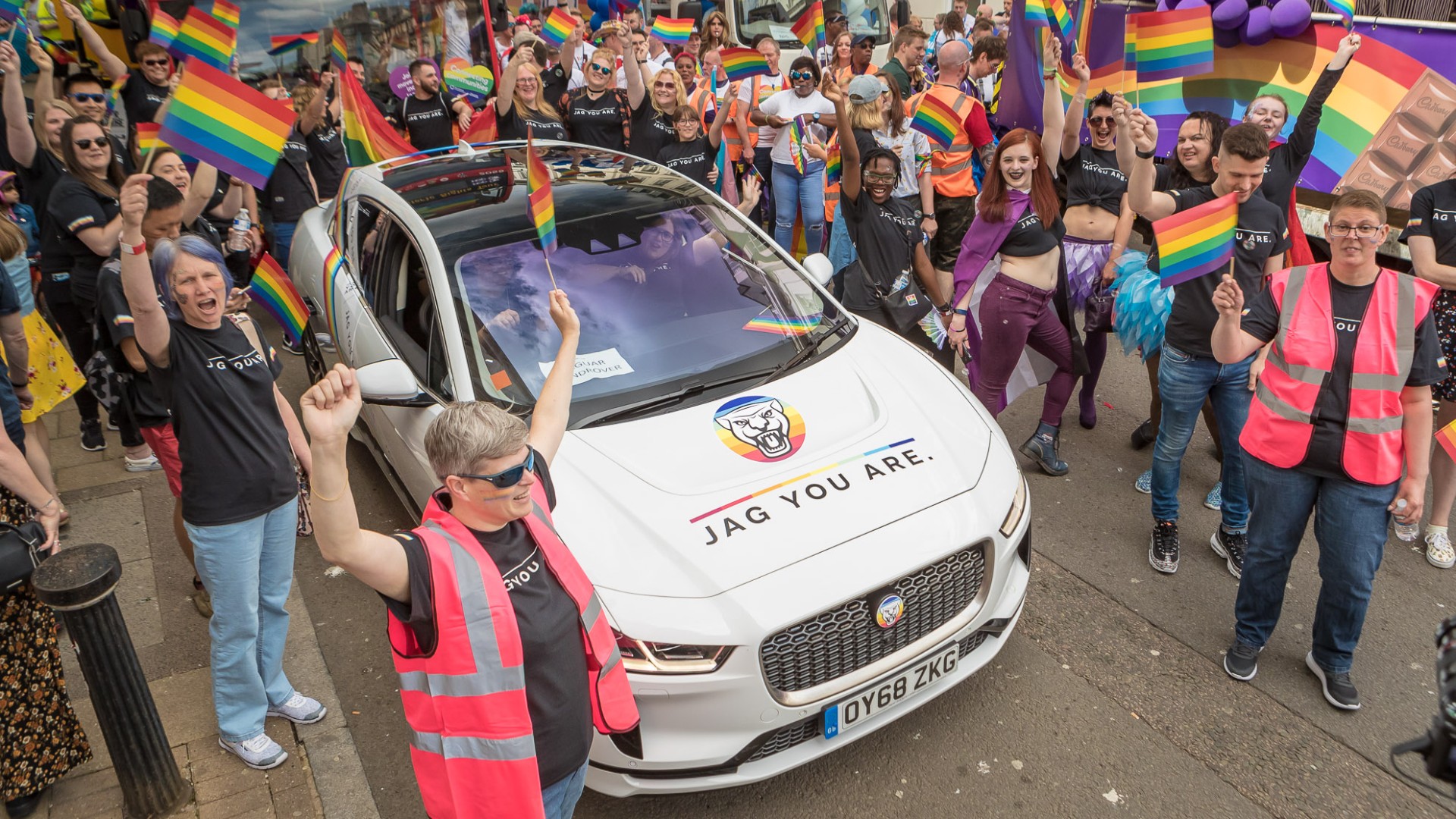 Jaguar I-Pace at Birmingham Pride 2019