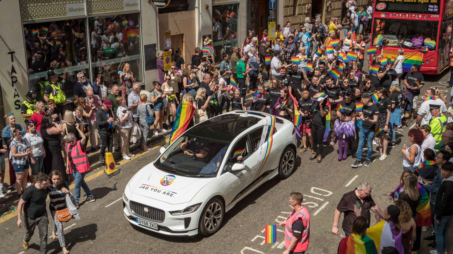 Jaguar I-Pace at Birmingham Pride 2019