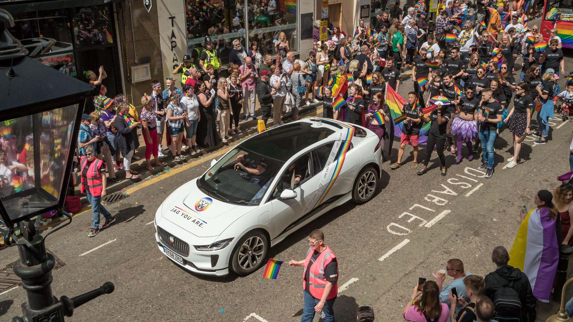 Jaguar I-Pace at Birmingham Pride 2019