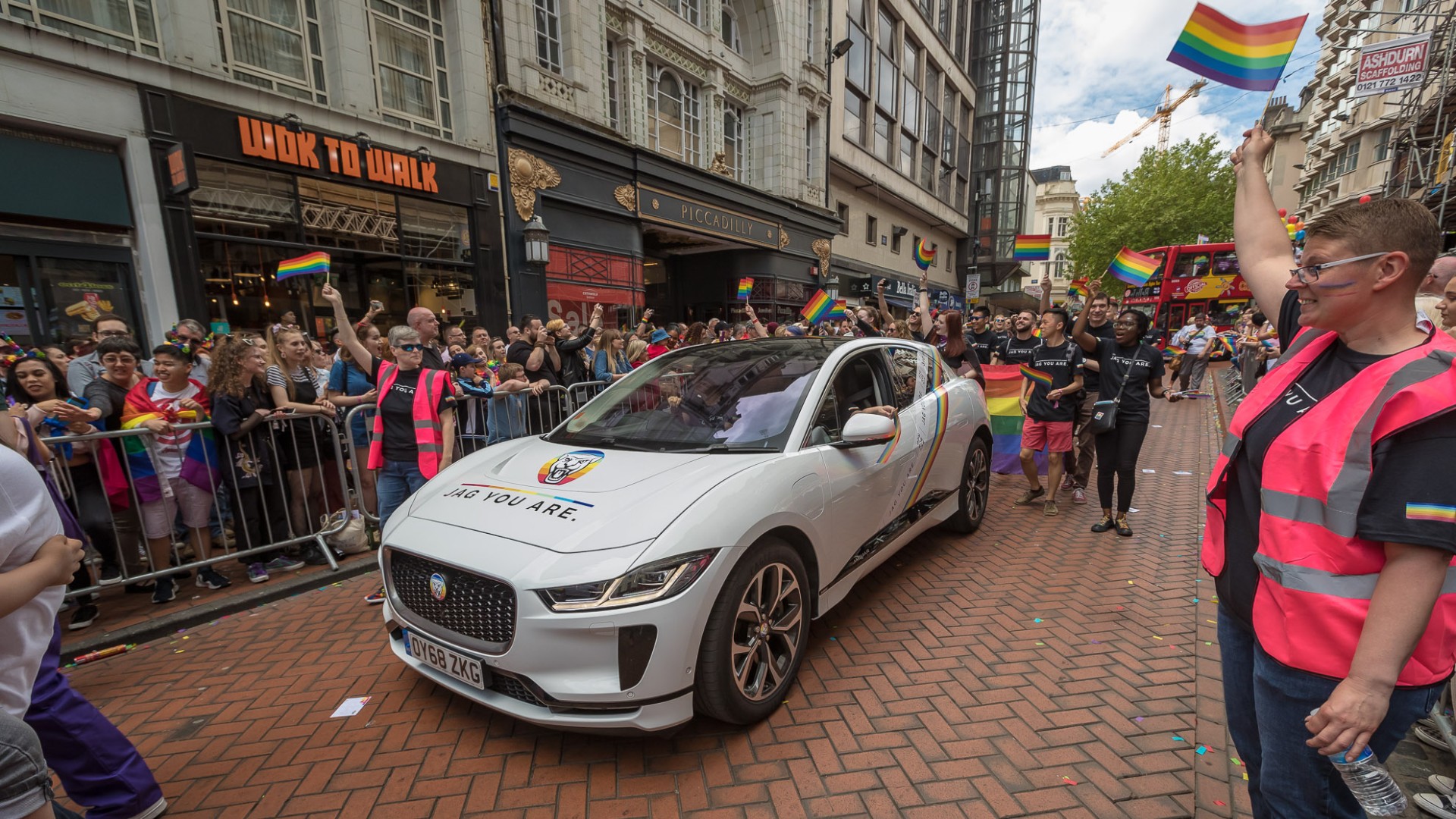 Jaguar I-Pace at Birmingham Pride 2019