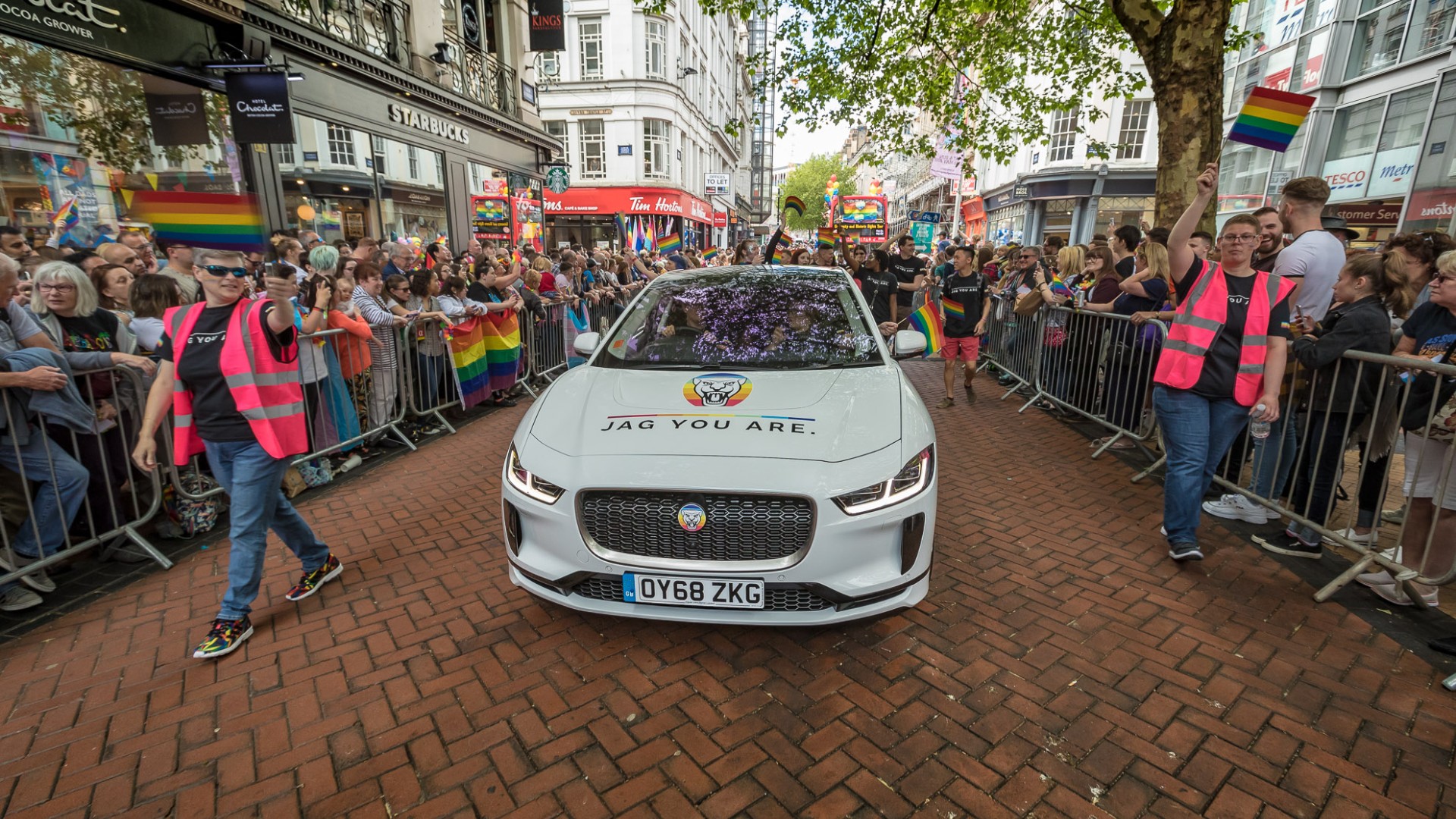 Jaguar I-Pace at Birmingham Pride 2019